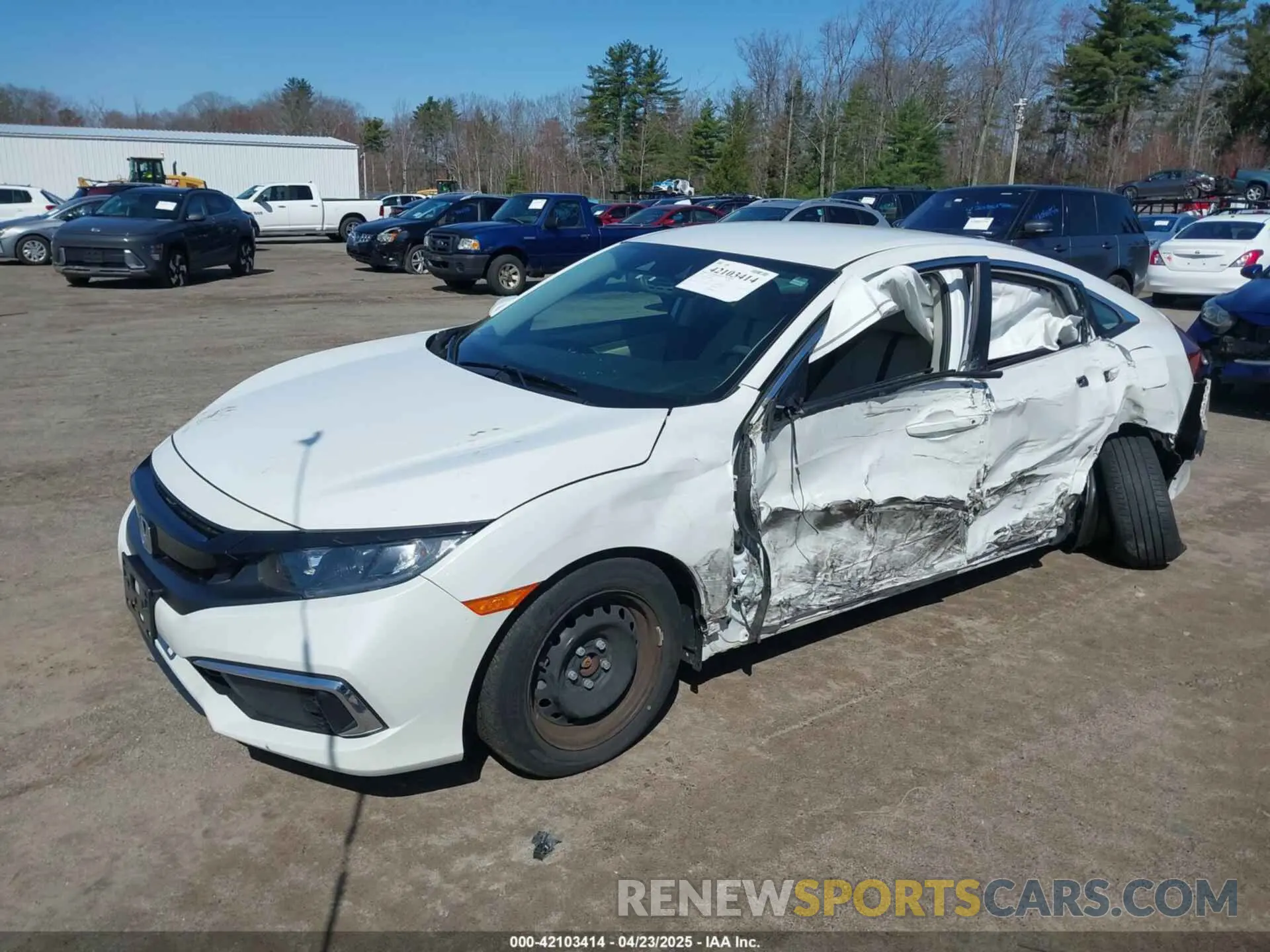 2 Photograph of a damaged car 2HGFC2F64LH578421 HONDA CIVIC 2020