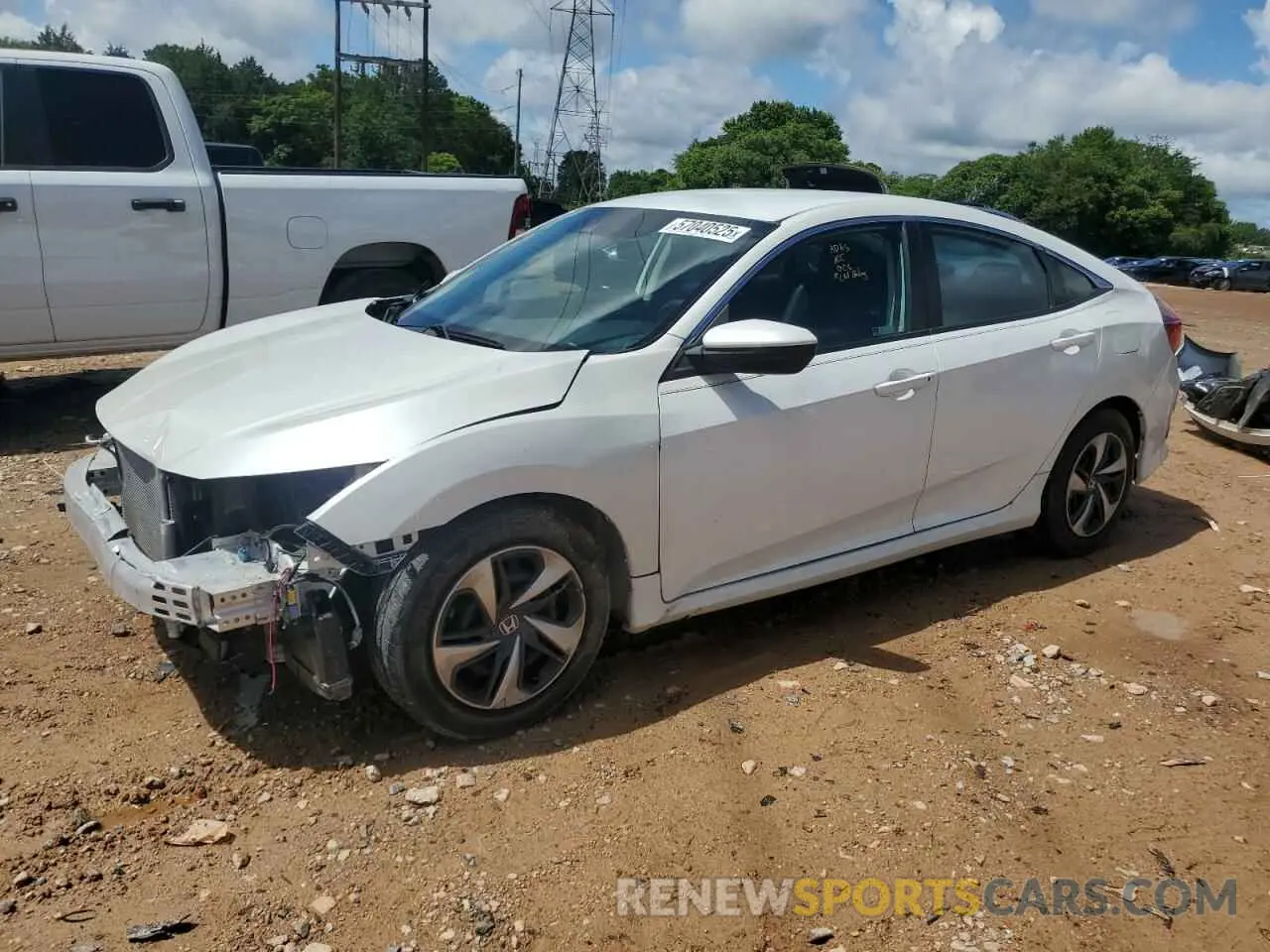 1 Photograph of a damaged car 2HGFC2F64LH592299 HONDA CIVIC 2020