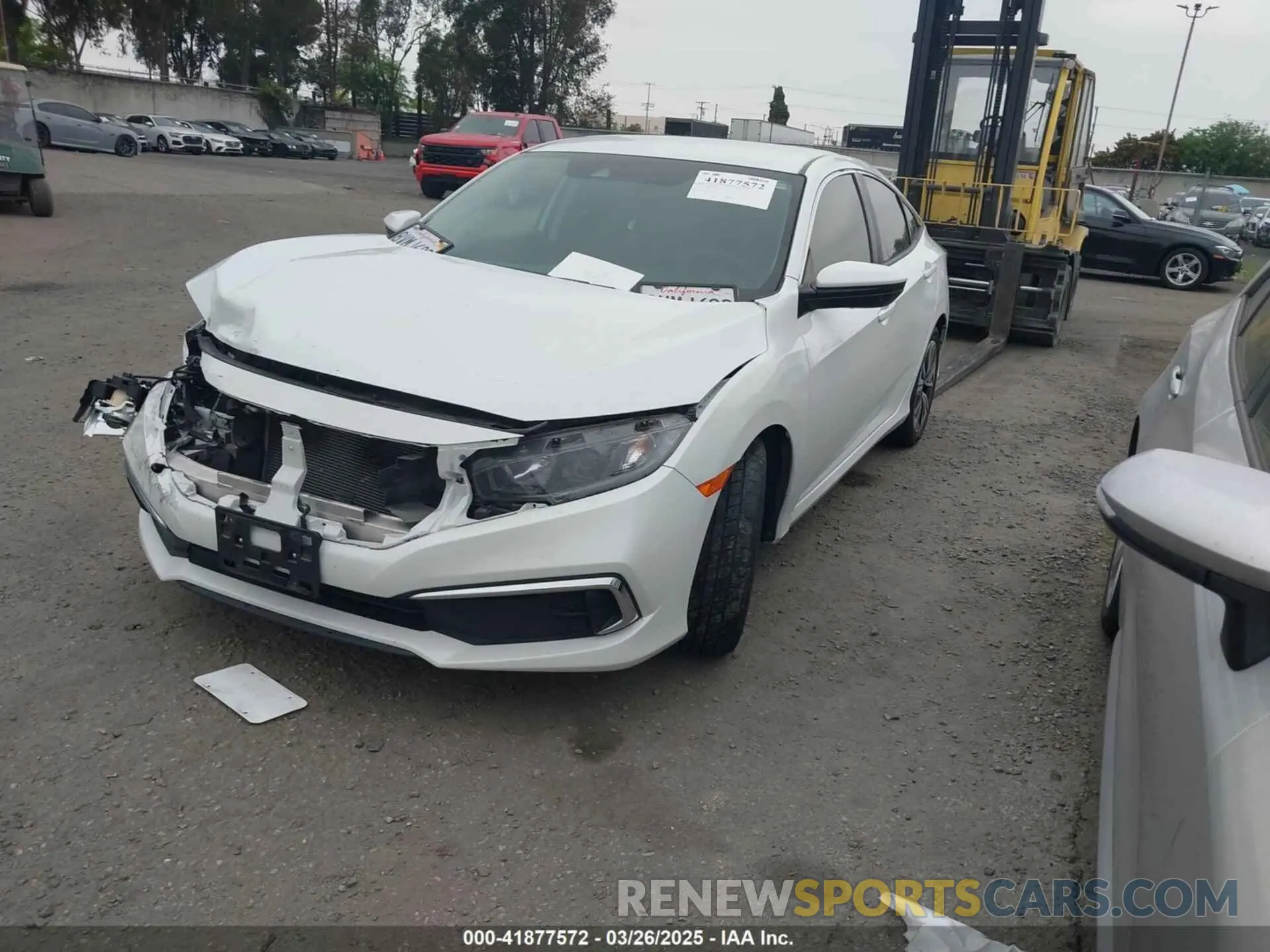 2 Photograph of a damaged car 2HGFC2F64LH593100 HONDA CIVIC 2020