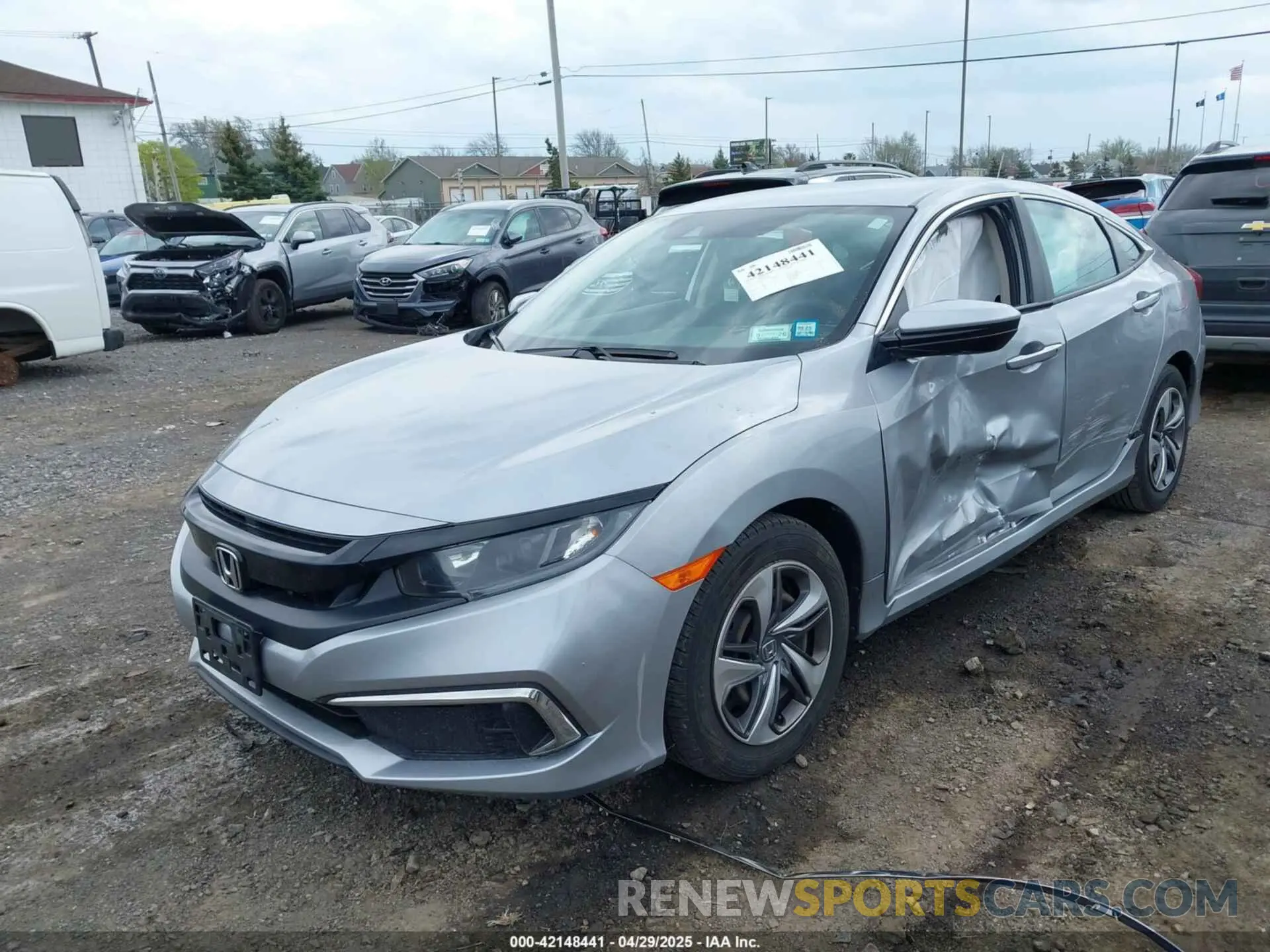 2 Photograph of a damaged car 2HGFC2F65LH544133 HONDA CIVIC 2020