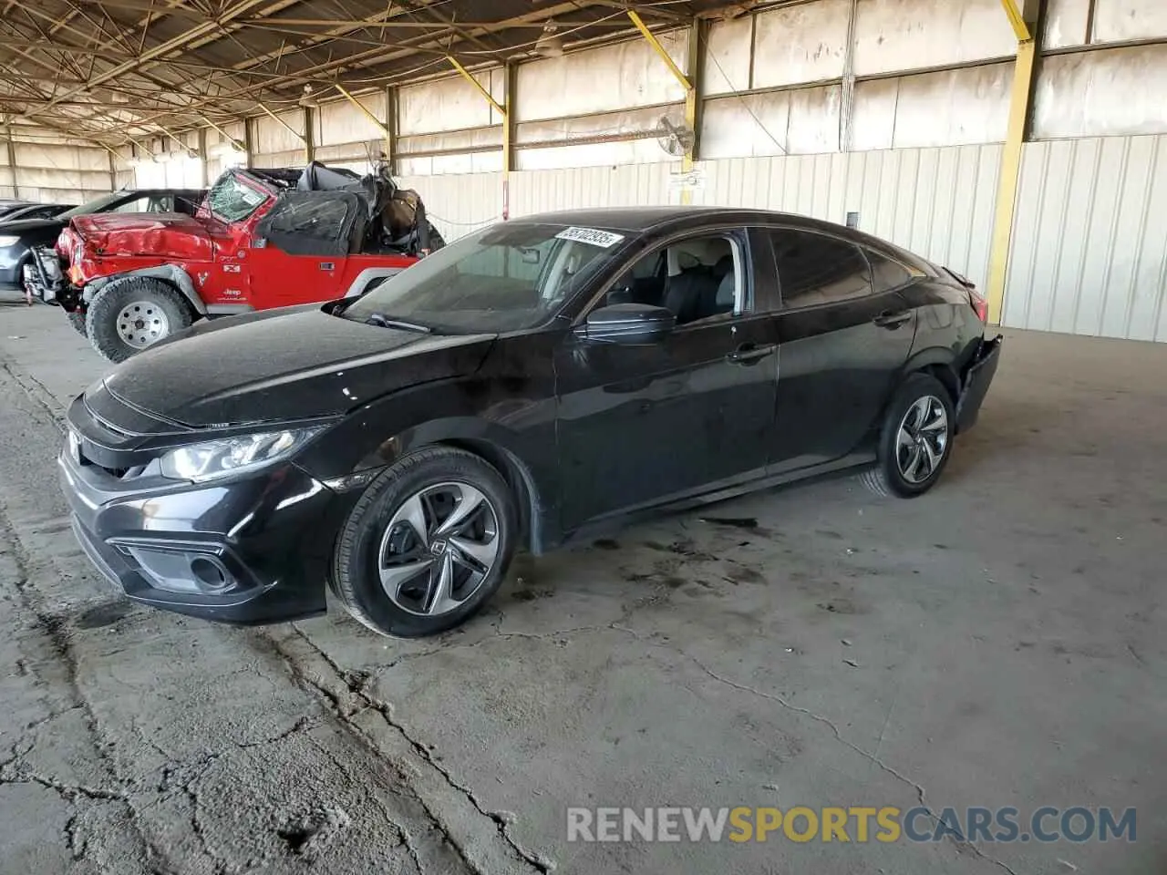 1 Photograph of a damaged car 2HGFC2F65LH589007 HONDA CIVIC 2020