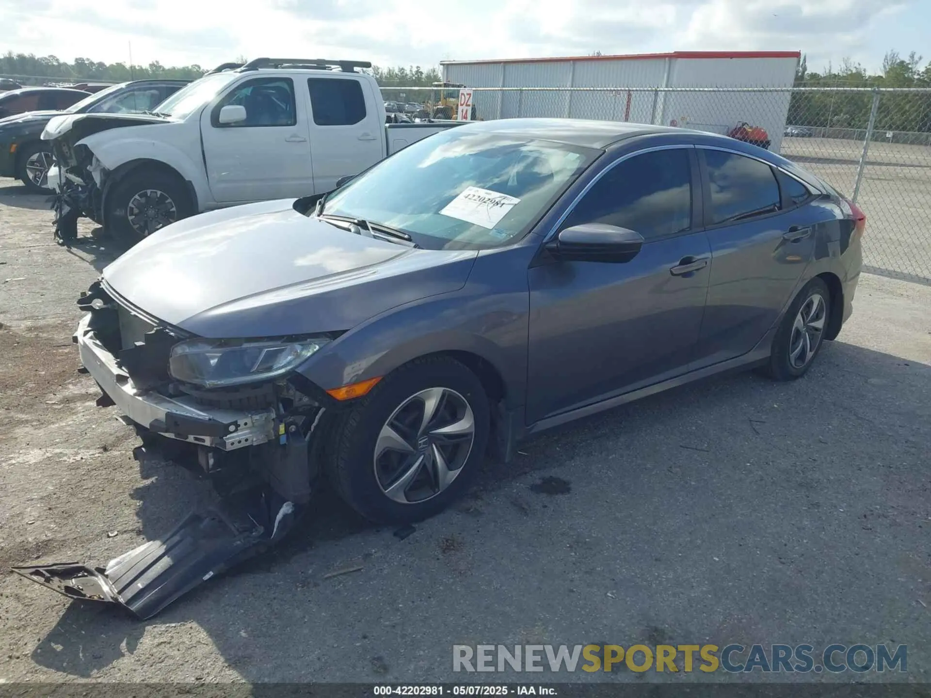 2 Photograph of a damaged car 2HGFC2F66LH580784 HONDA CIVIC 2020