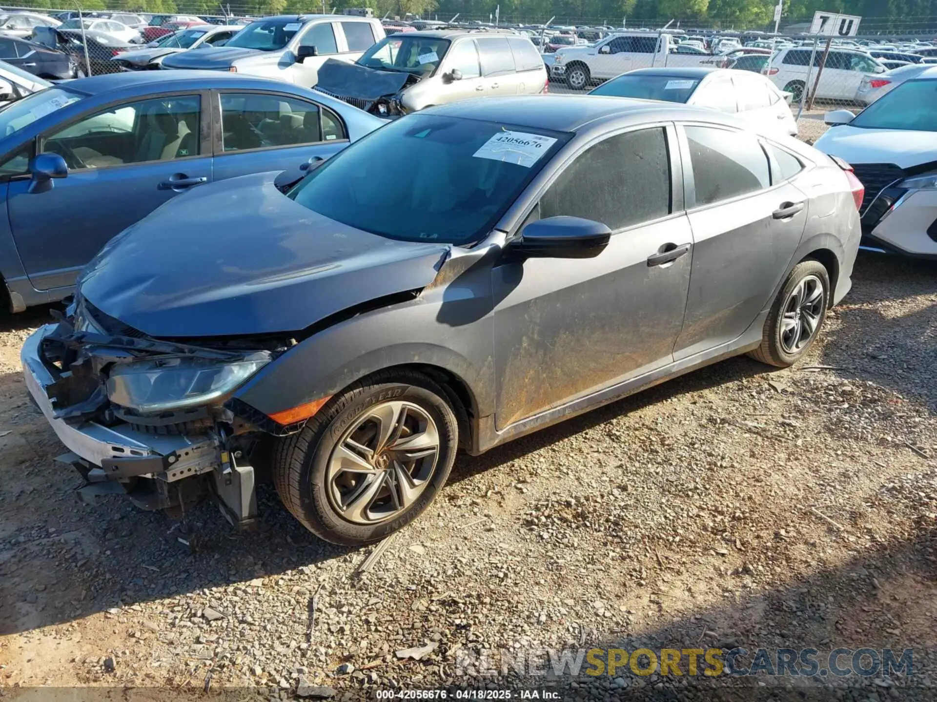 2 Photograph of a damaged car 2HGFC2F67LH534381 HONDA CIVIC 2020