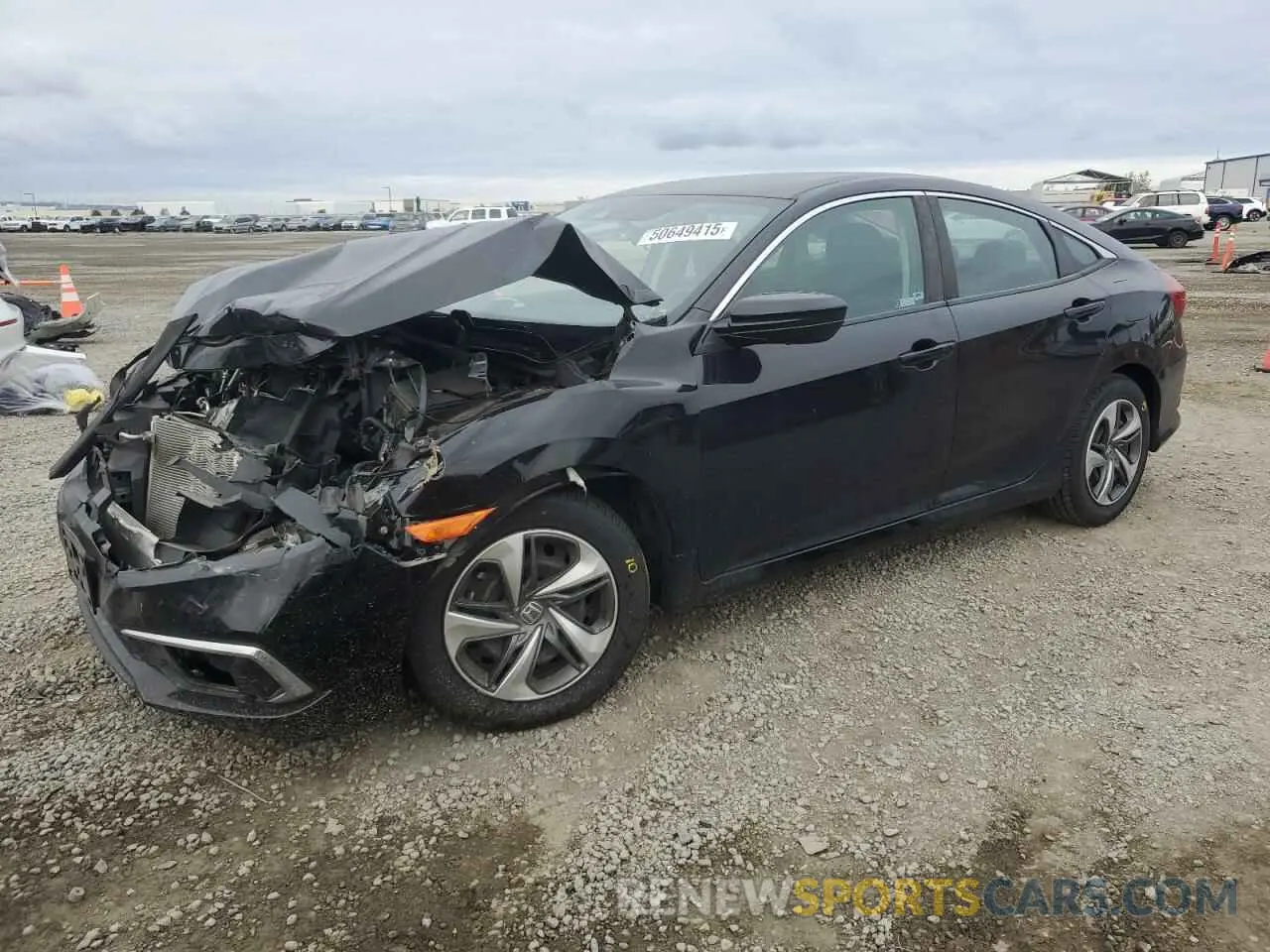 1 Photograph of a damaged car 2HGFC2F68LH503804 HONDA CIVIC 2020