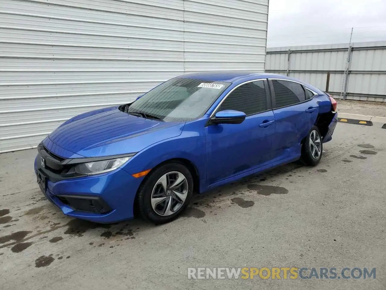 1 Photograph of a damaged car 2HGFC2F68LH527844 HONDA CIVIC 2020