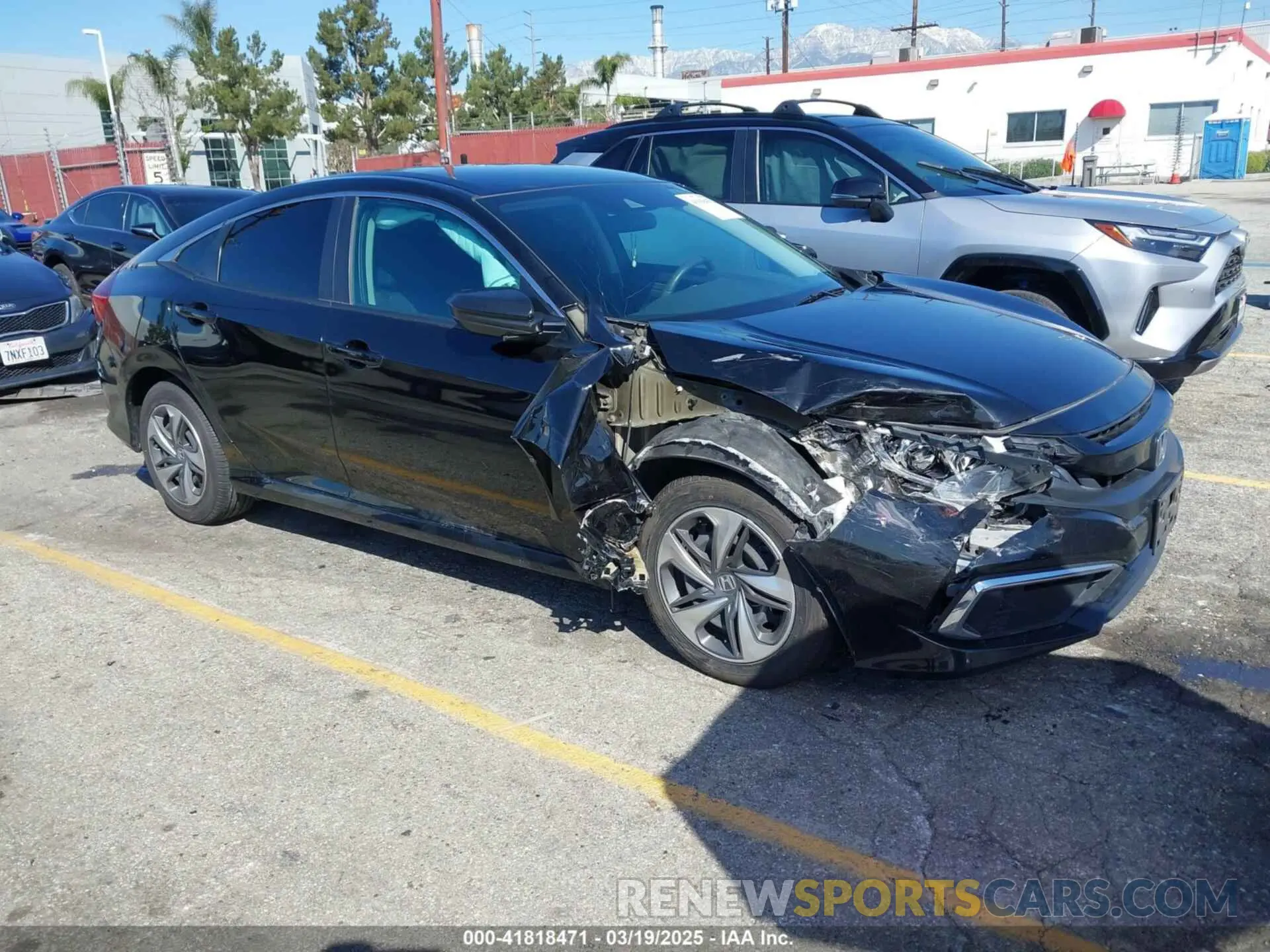 1 Photograph of a damaged car 2HGFC2F68LH587221 HONDA CIVIC 2020