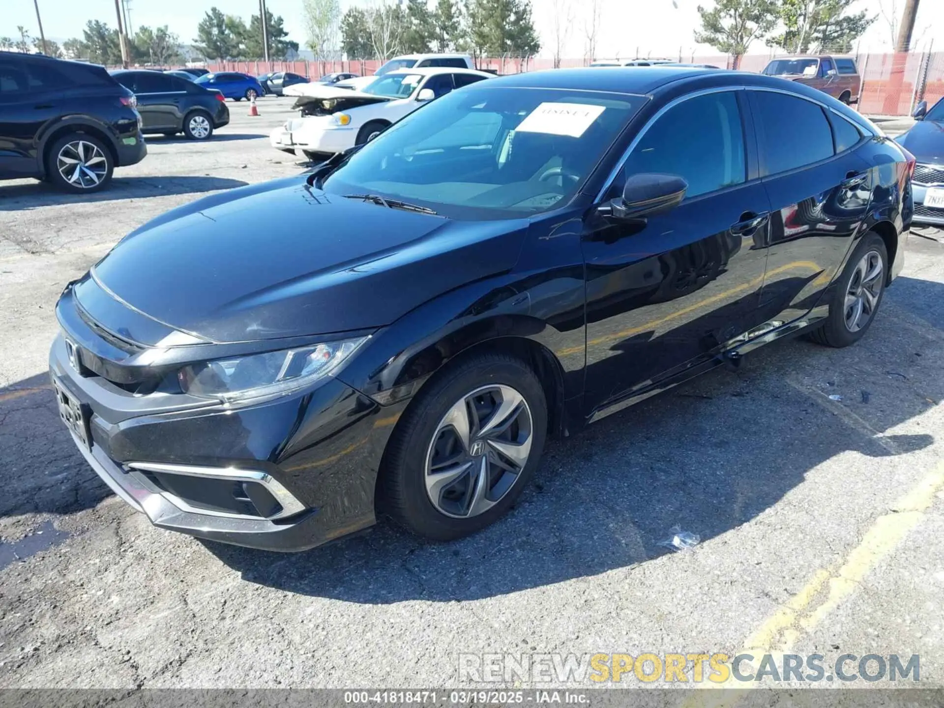 2 Photograph of a damaged car 2HGFC2F68LH587221 HONDA CIVIC 2020