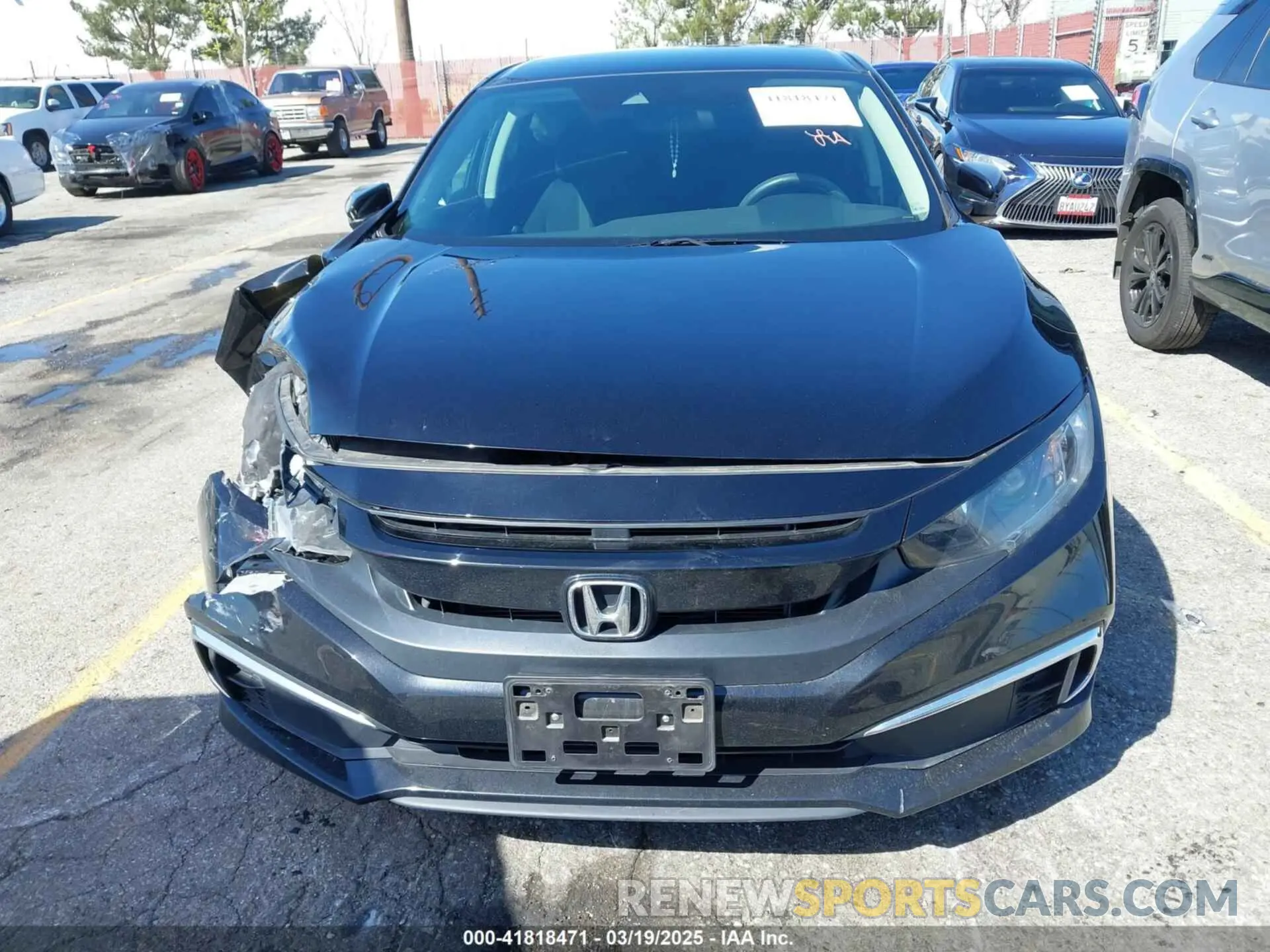6 Photograph of a damaged car 2HGFC2F68LH587221 HONDA CIVIC 2020