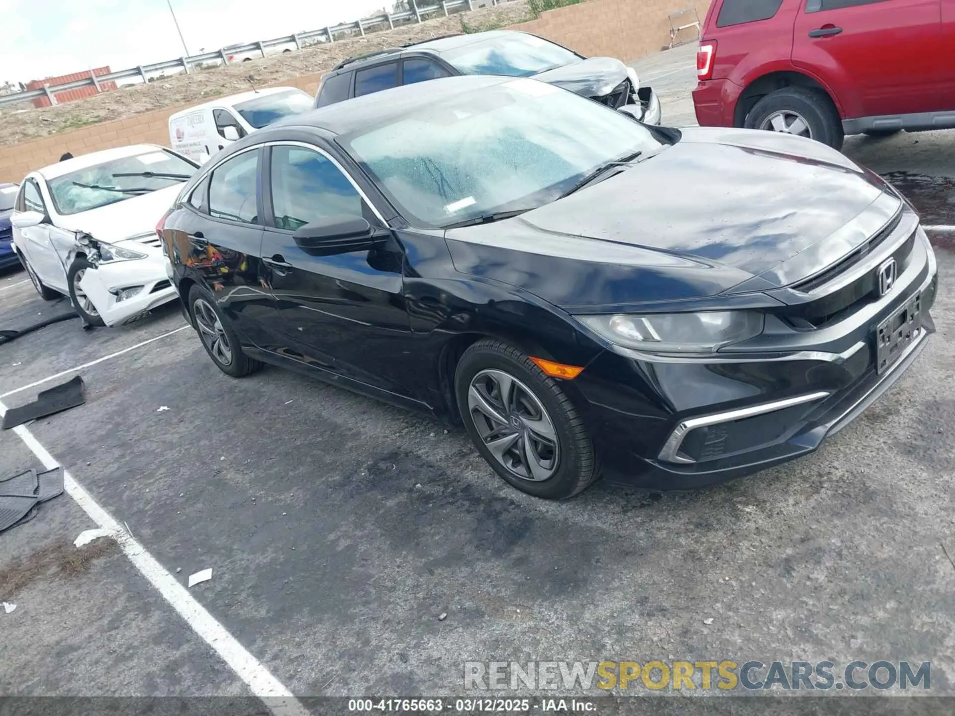 1 Photograph of a damaged car 2HGFC2F69LH530736 HONDA CIVIC 2020