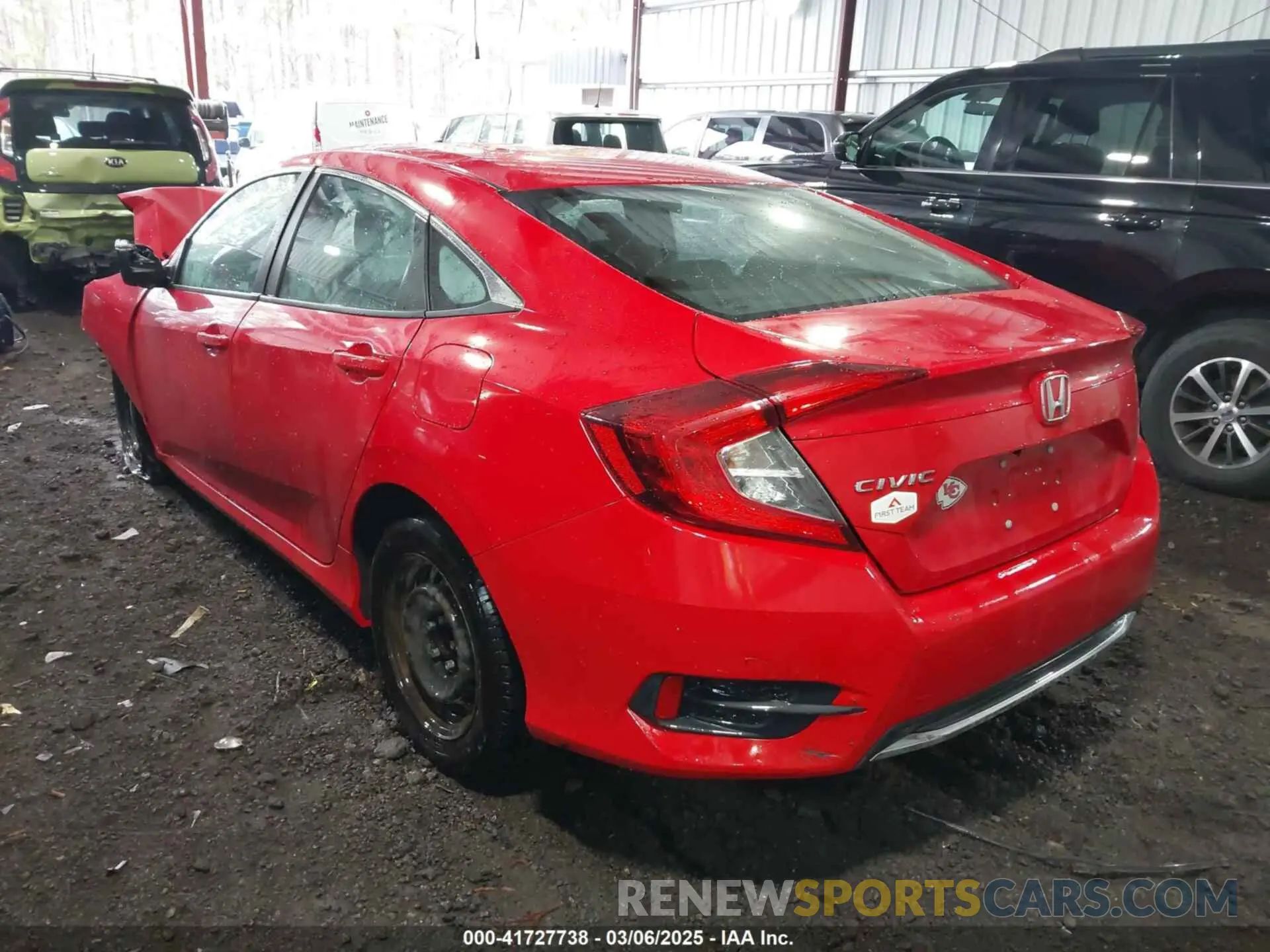 3 Photograph of a damaged car 2HGFC2F6XLH560215 HONDA CIVIC 2020