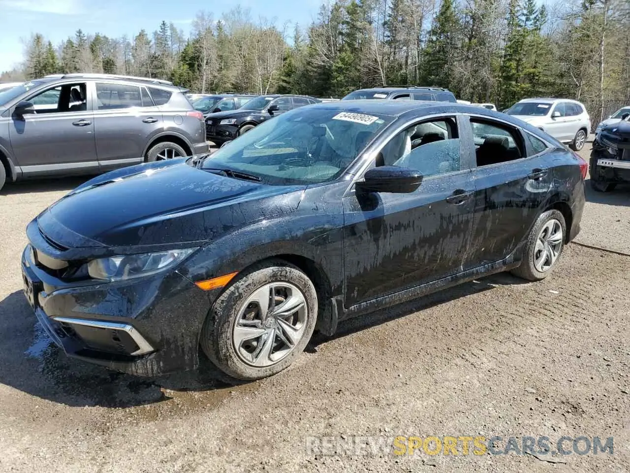1 Photograph of a damaged car 2HGFC2F78LH018071 HONDA CIVIC 2020