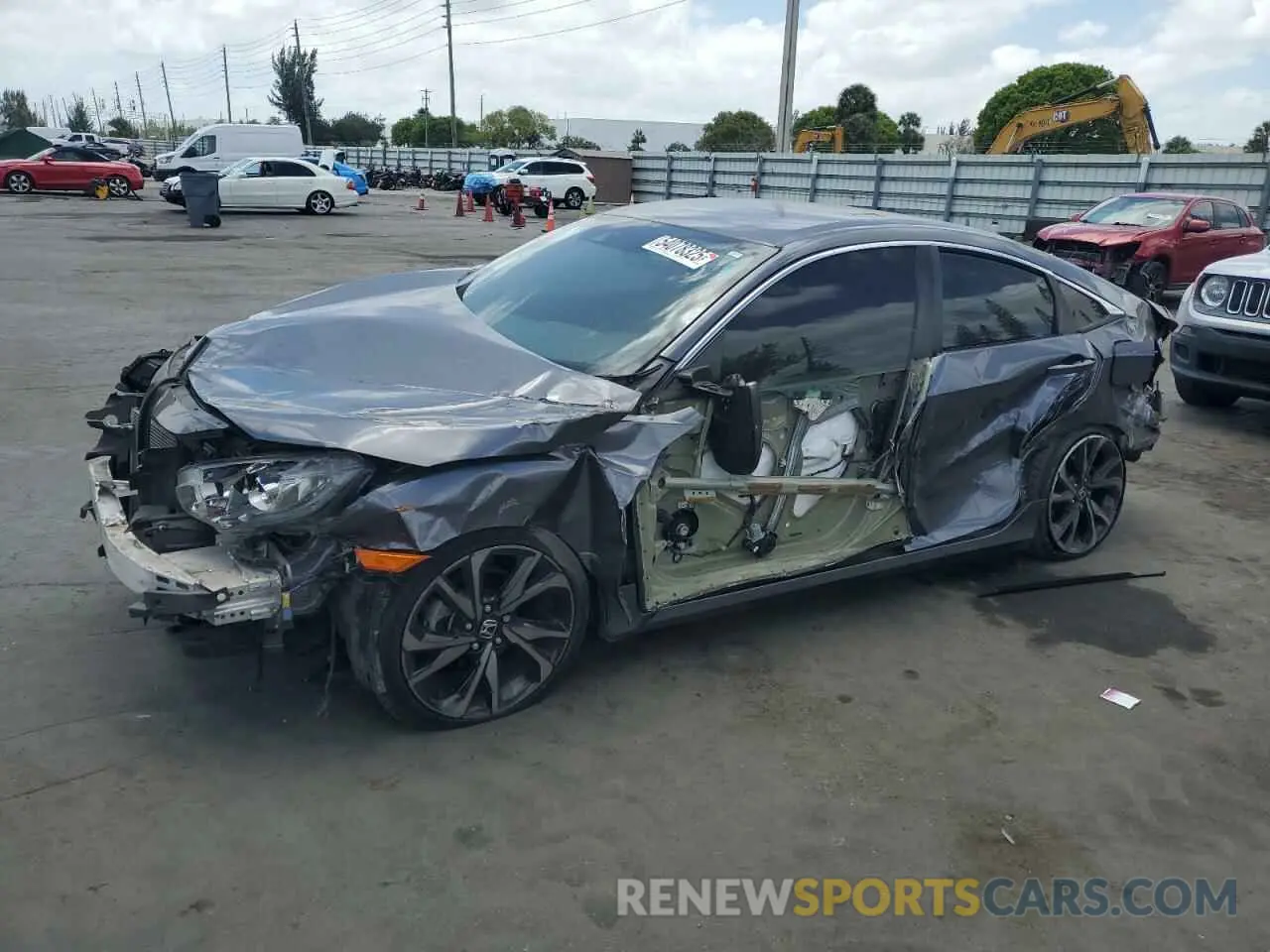 1 Photograph of a damaged car 2HGFC2F80LH547751 HONDA CIVIC 2020