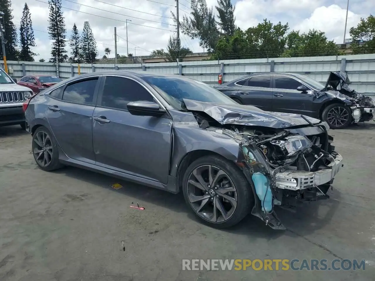 4 Photograph of a damaged car 2HGFC2F80LH547751 HONDA CIVIC 2020