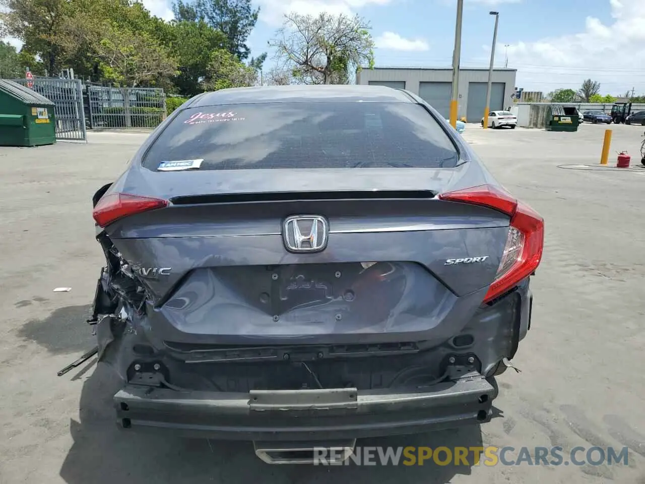 6 Photograph of a damaged car 2HGFC2F80LH547751 HONDA CIVIC 2020