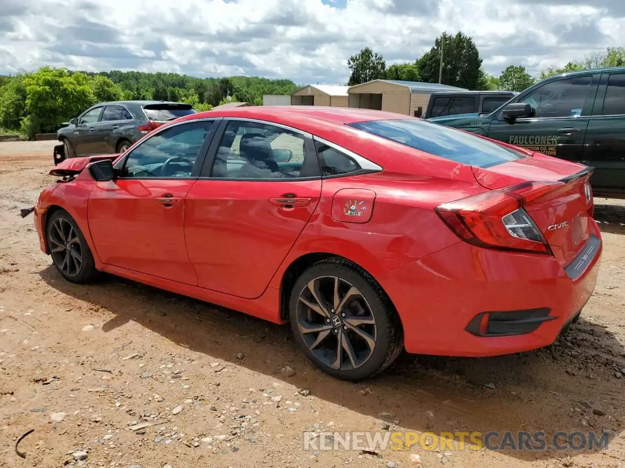 2 Фотография поврежденного автомобиля 2HGFC2F80LH550293 HONDA CIVIC 2020