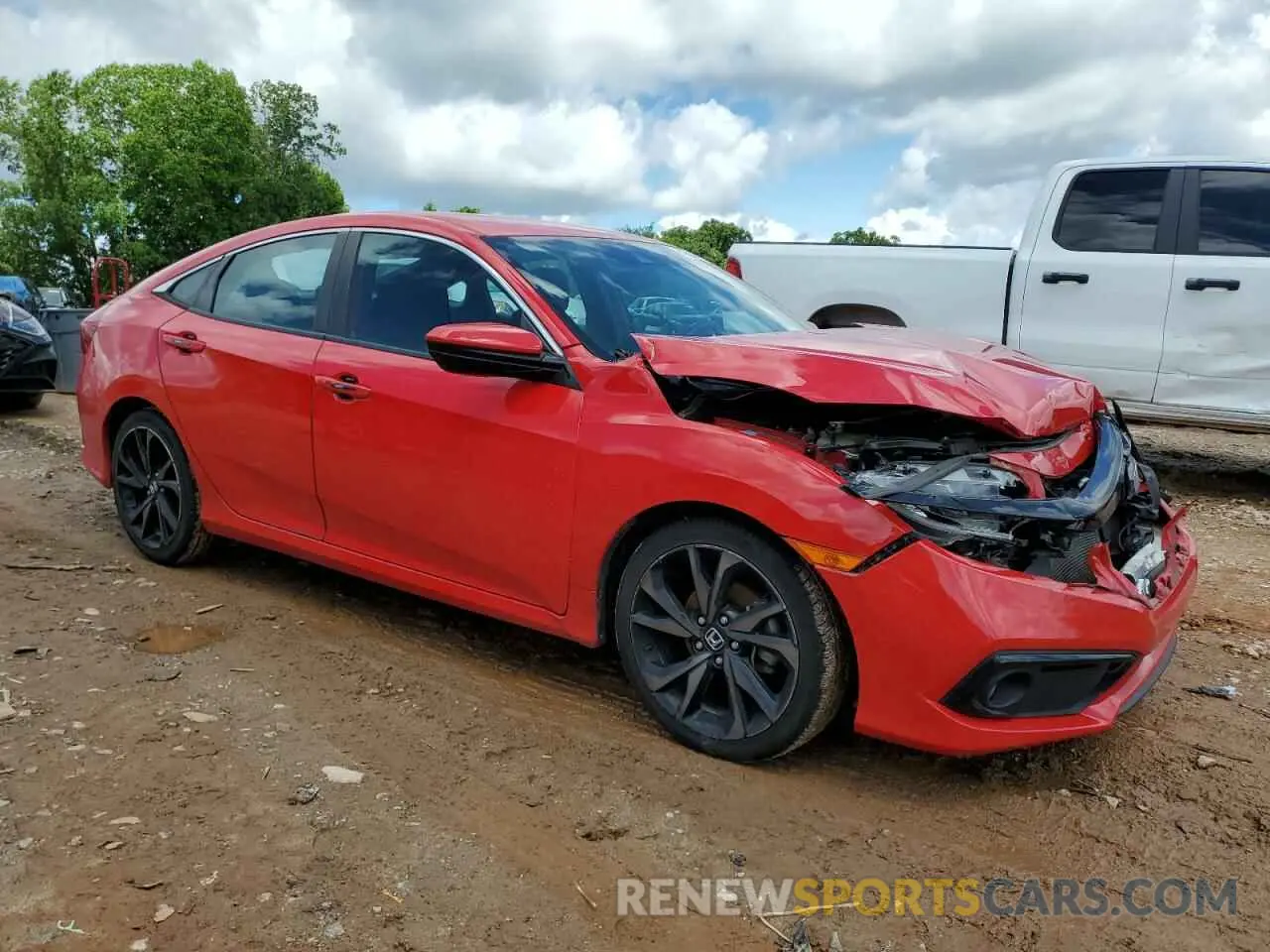 4 Фотография поврежденного автомобиля 2HGFC2F80LH550293 HONDA CIVIC 2020
