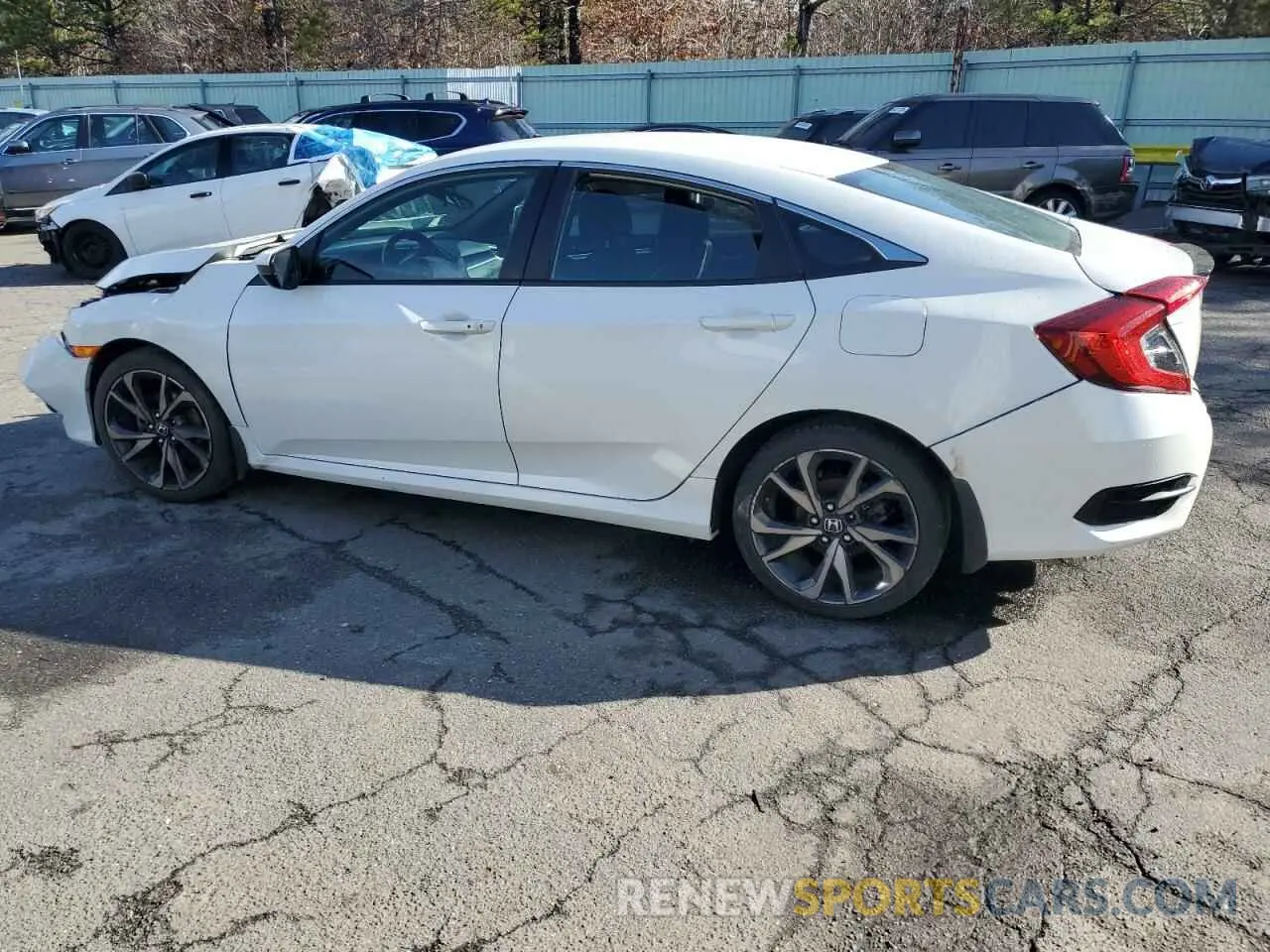 2 Photograph of a damaged car 2HGFC2F80LH596822 HONDA CIVIC 2020