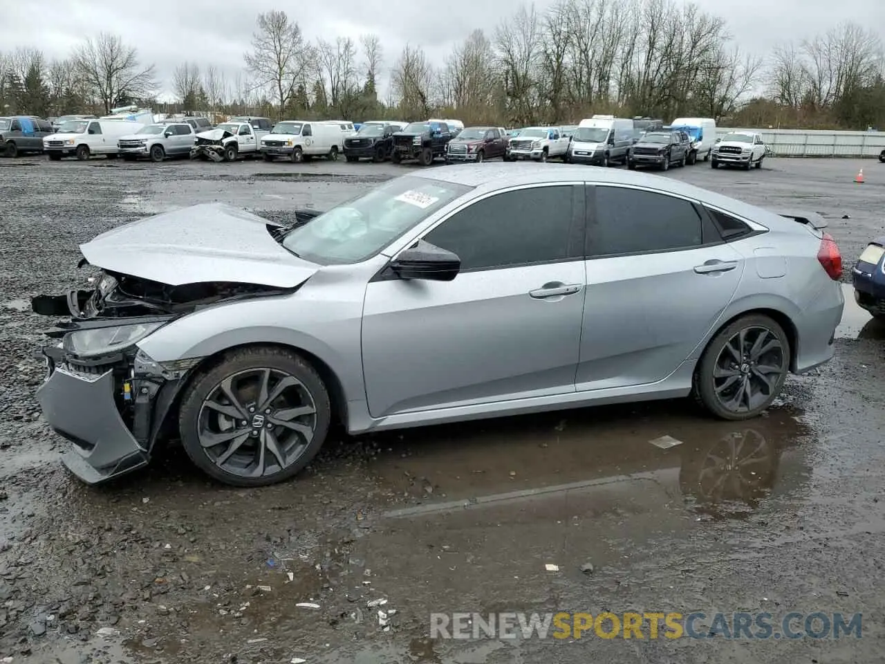 1 Photograph of a damaged car 2HGFC2F81LH515729 HONDA CIVIC 2020