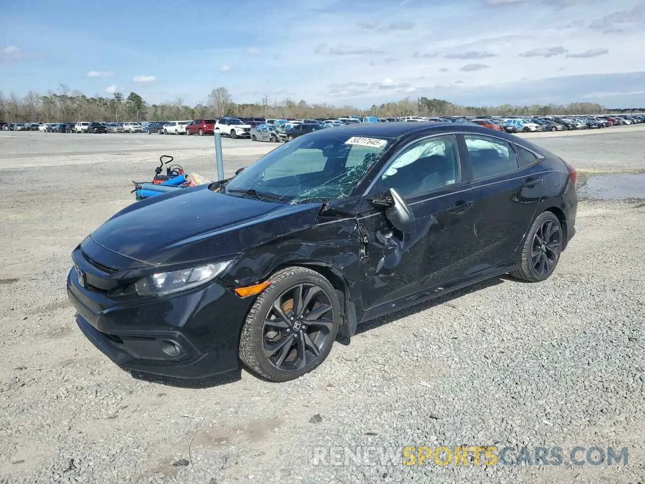 1 Photograph of a damaged car 2HGFC2F81LH531557 HONDA CIVIC 2020