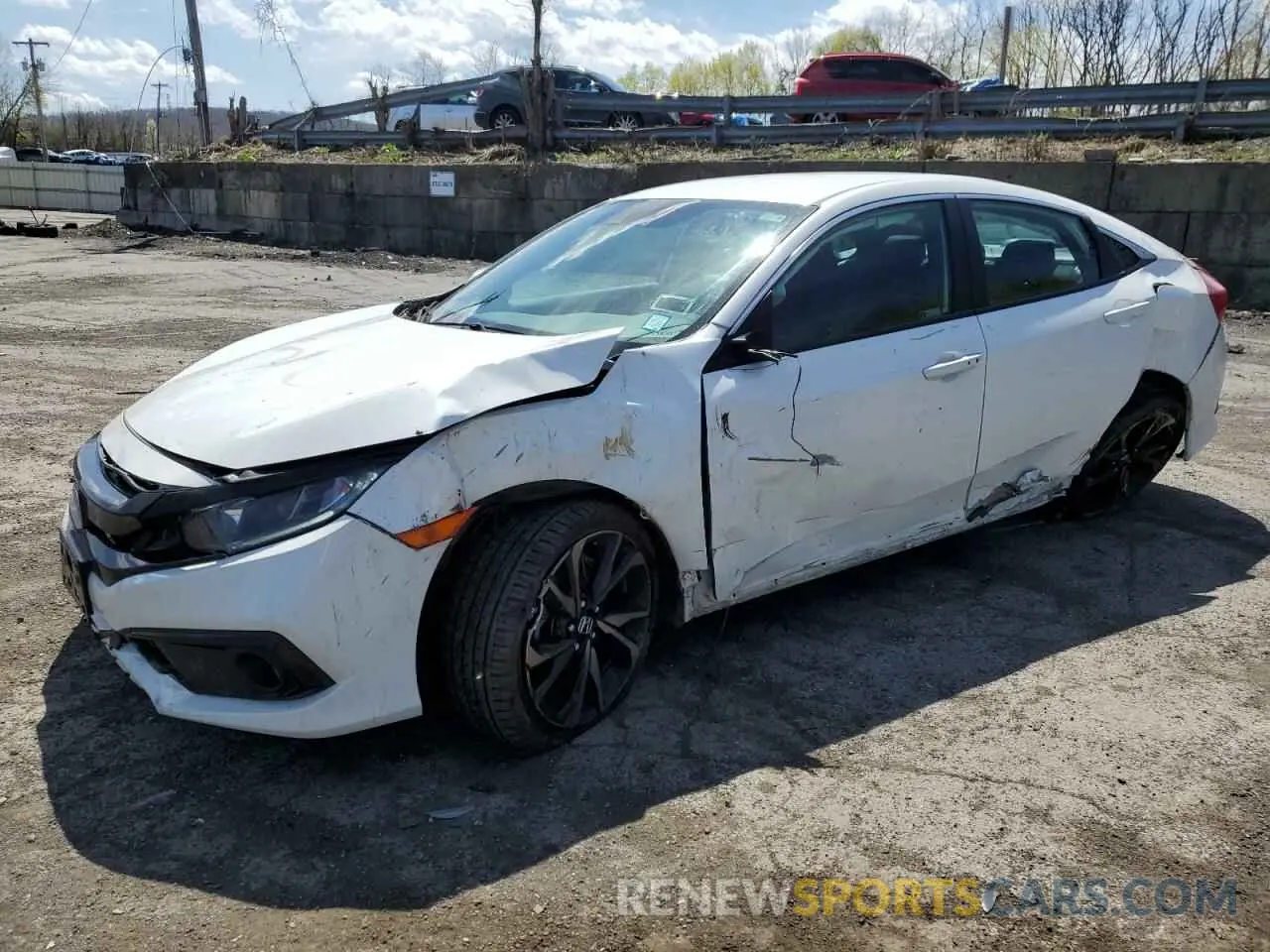 1 Photograph of a damaged car 2HGFC2F81LH534622 HONDA CIVIC 2020