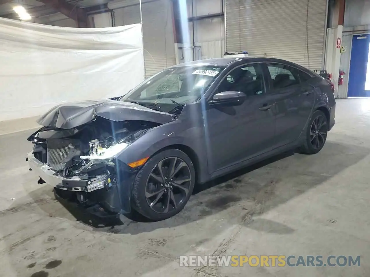 1 Photograph of a damaged car 2HGFC2F81LH574974 HONDA CIVIC 2020