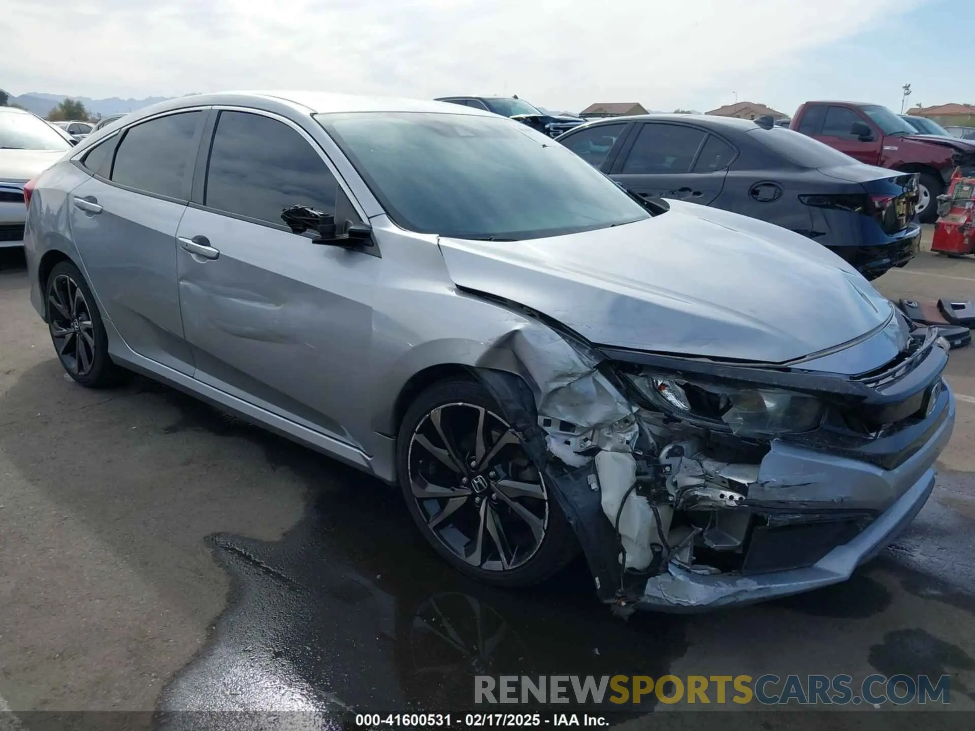 1 Photograph of a damaged car 2HGFC2F81LH584758 HONDA CIVIC 2020