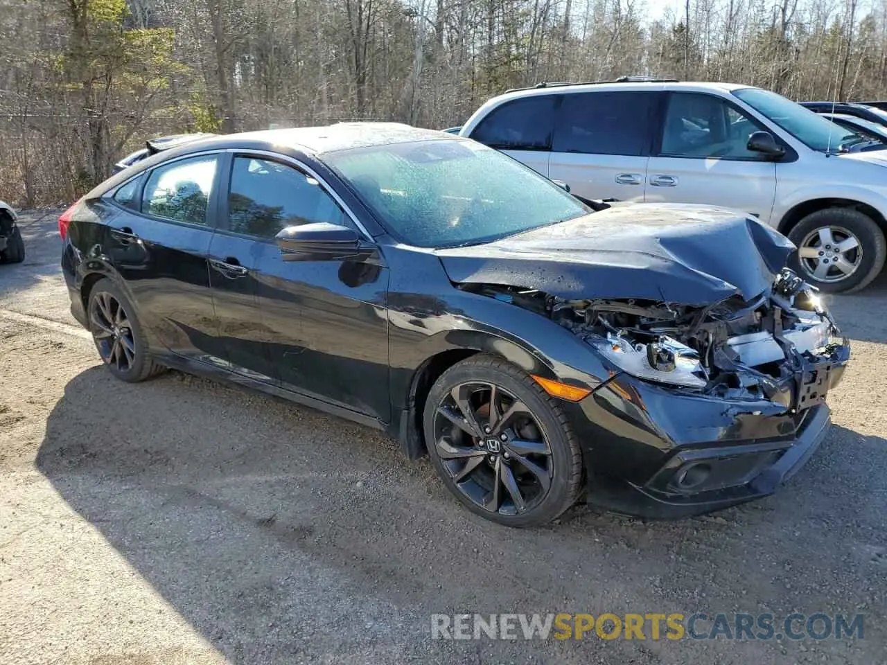 4 Photograph of a damaged car 2HGFC2F82LH030757 HONDA CIVIC 2020