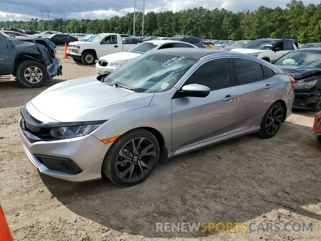 1 Фотография поврежденного автомобиля 2HGFC2F82LH594554 HONDA CIVIC 2020