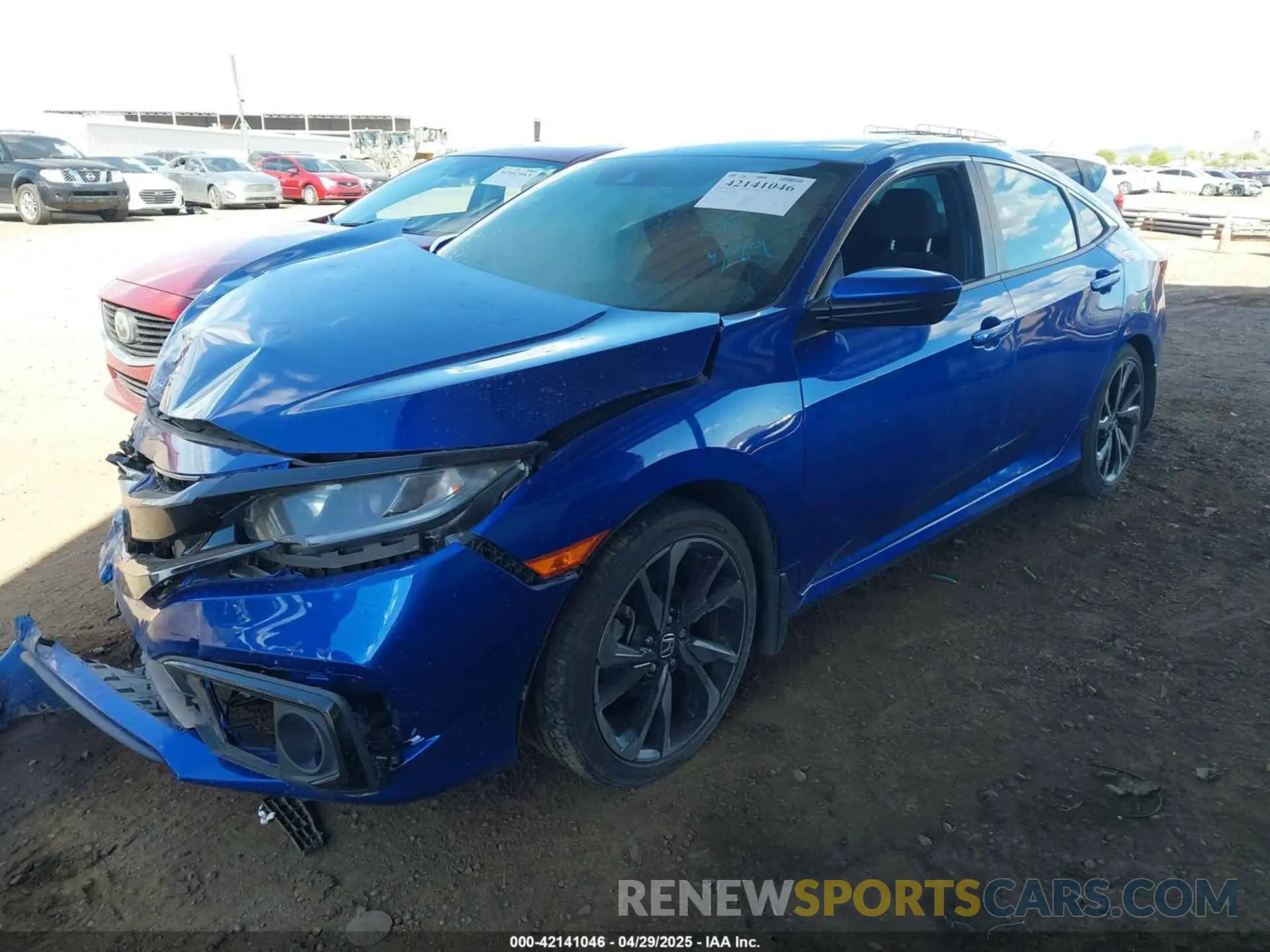 2 Photograph of a damaged car 2HGFC2F82LH601101 HONDA CIVIC 2020