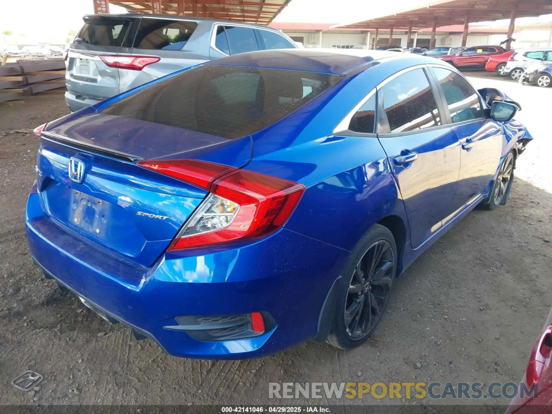 4 Photograph of a damaged car 2HGFC2F82LH601101 HONDA CIVIC 2020