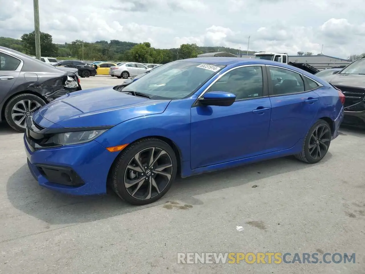 1 Photograph of a damaged car 2HGFC2F83LH561143 HONDA CIVIC 2020