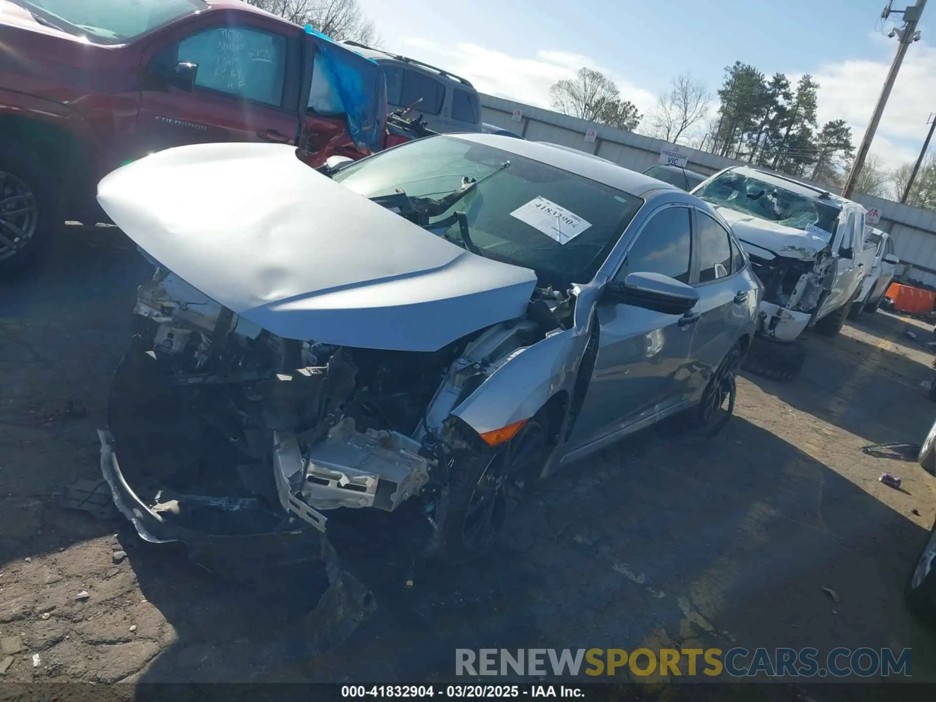 2 Фотография поврежденного автомобиля 2HGFC2F83LH584955 HONDA CIVIC 2020