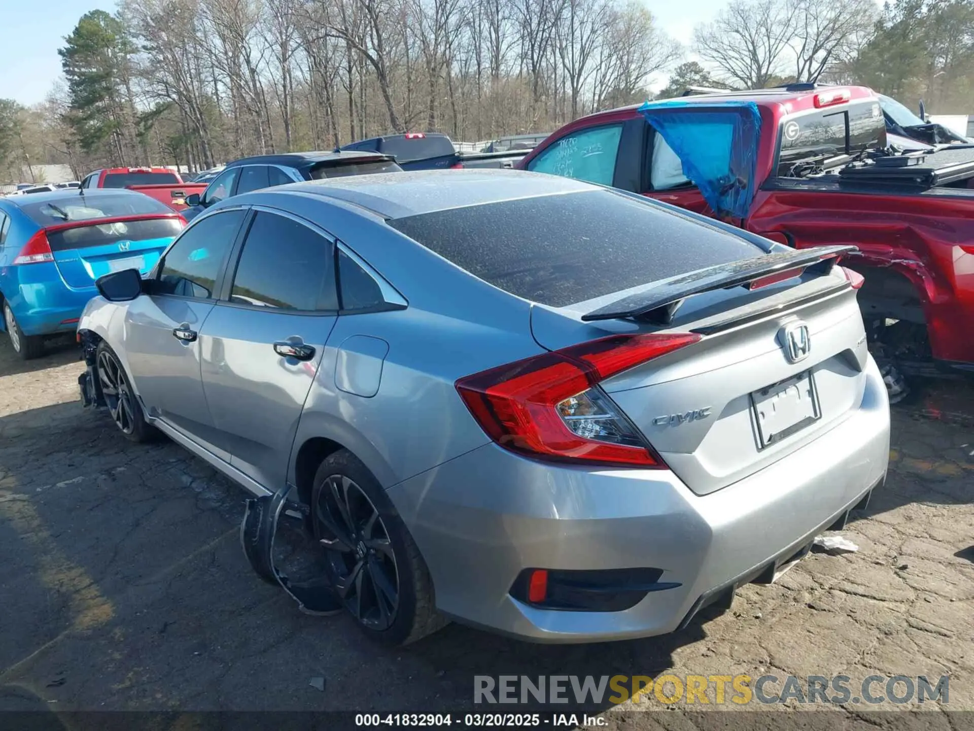 3 Фотография поврежденного автомобиля 2HGFC2F83LH584955 HONDA CIVIC 2020
