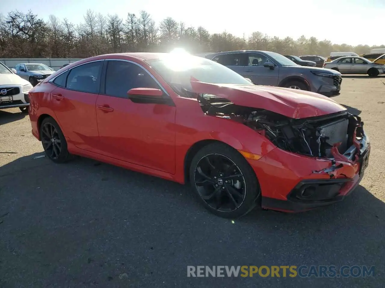4 Photograph of a damaged car 2HGFC2F83LH596488 HONDA CIVIC 2020