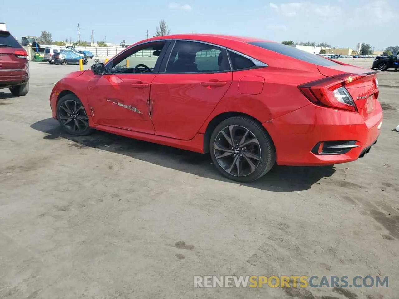 2 Photograph of a damaged car 2HGFC2F84LH572765 HONDA CIVIC 2020