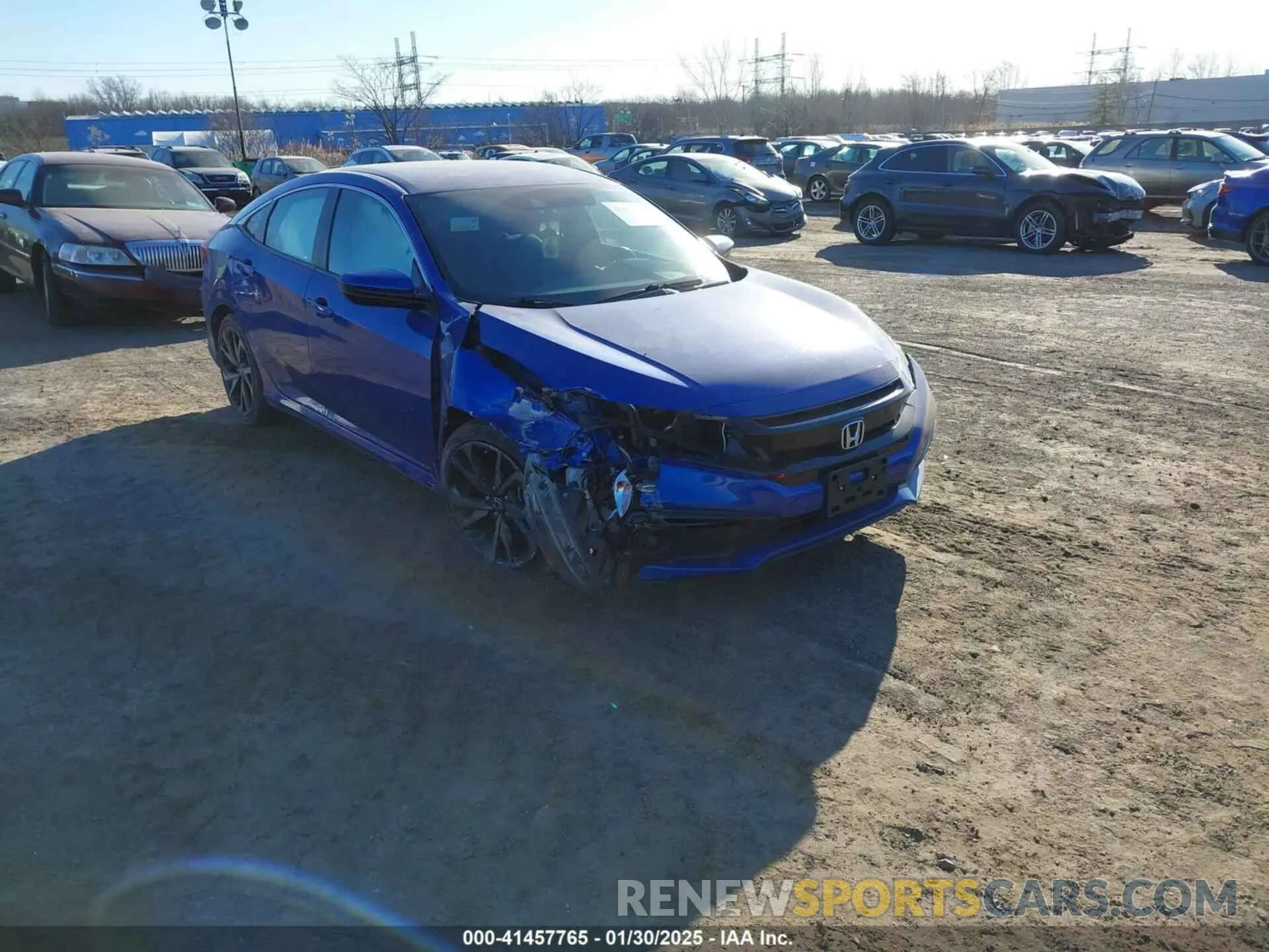 1 Photograph of a damaged car 2HGFC2F85LH501686 HONDA CIVIC 2020