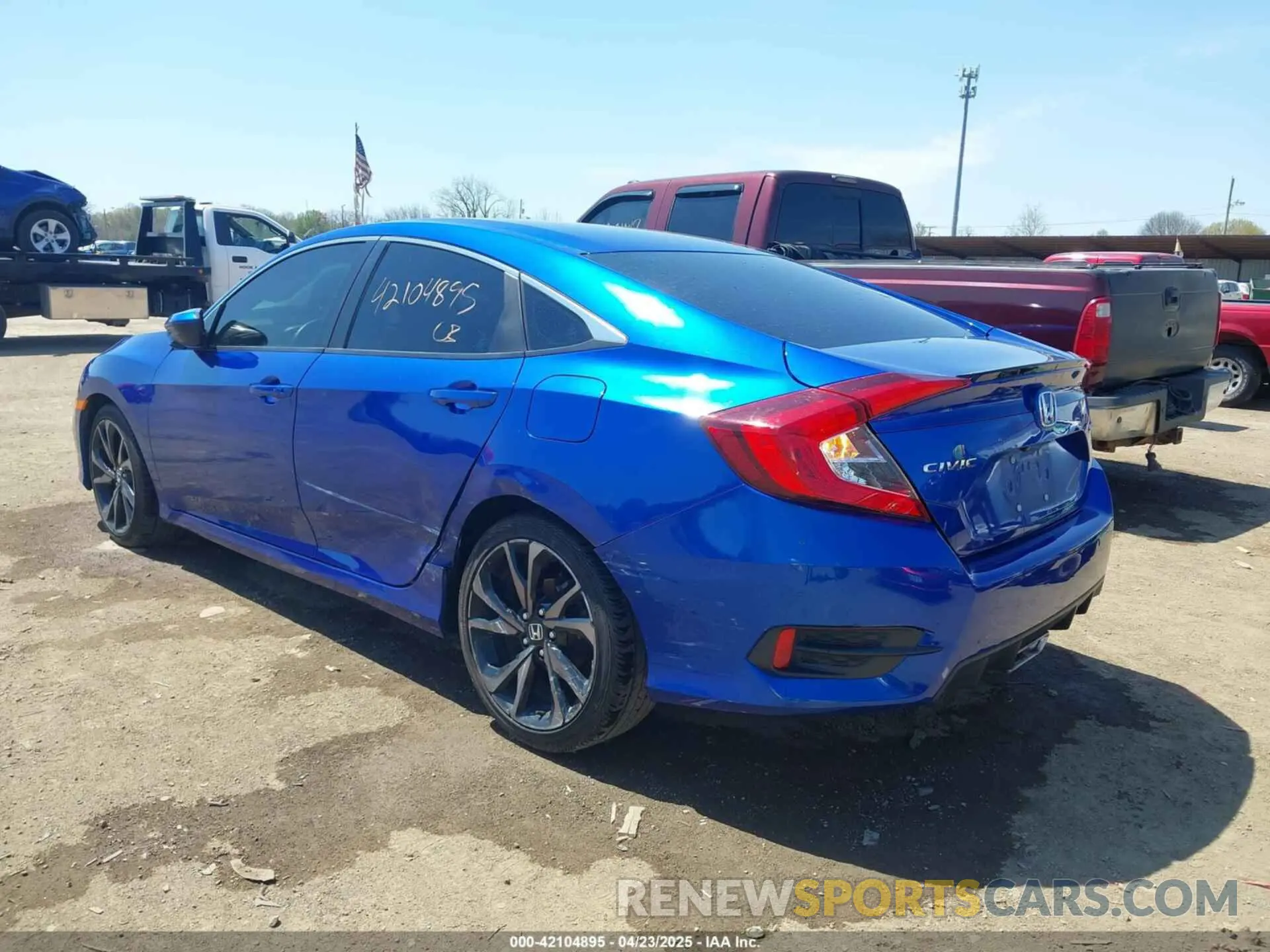 3 Photograph of a damaged car 2HGFC2F85LH539080 HONDA CIVIC 2020