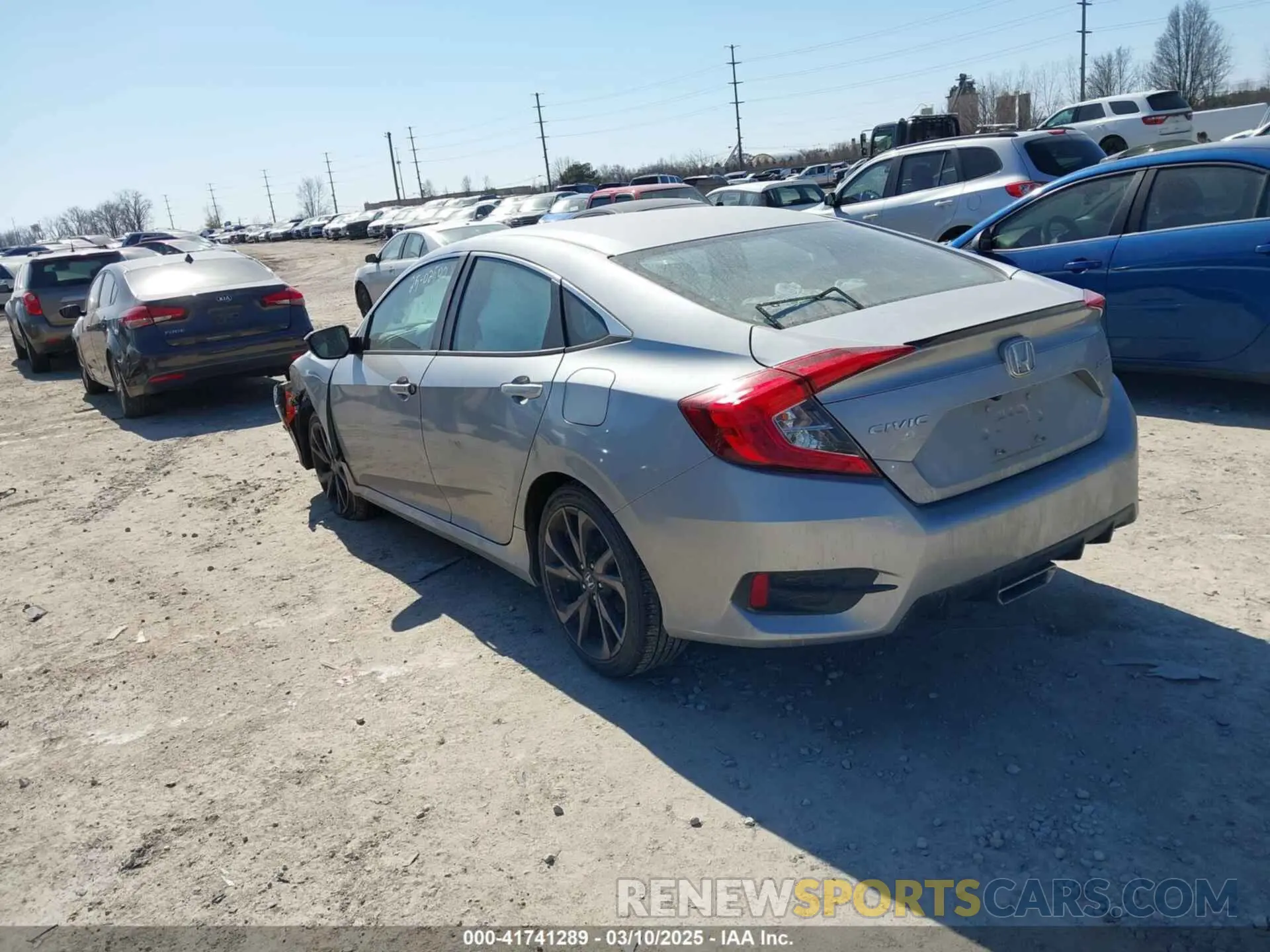 3 Photograph of a damaged car 2HGFC2F85LH559264 HONDA CIVIC 2020