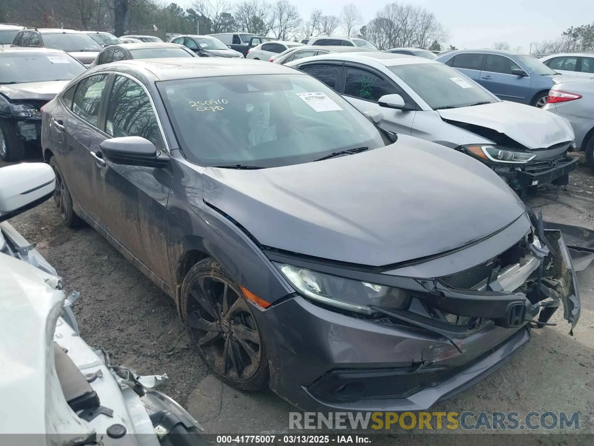 1 Photograph of a damaged car 2HGFC2F85LH568613 HONDA CIVIC 2020