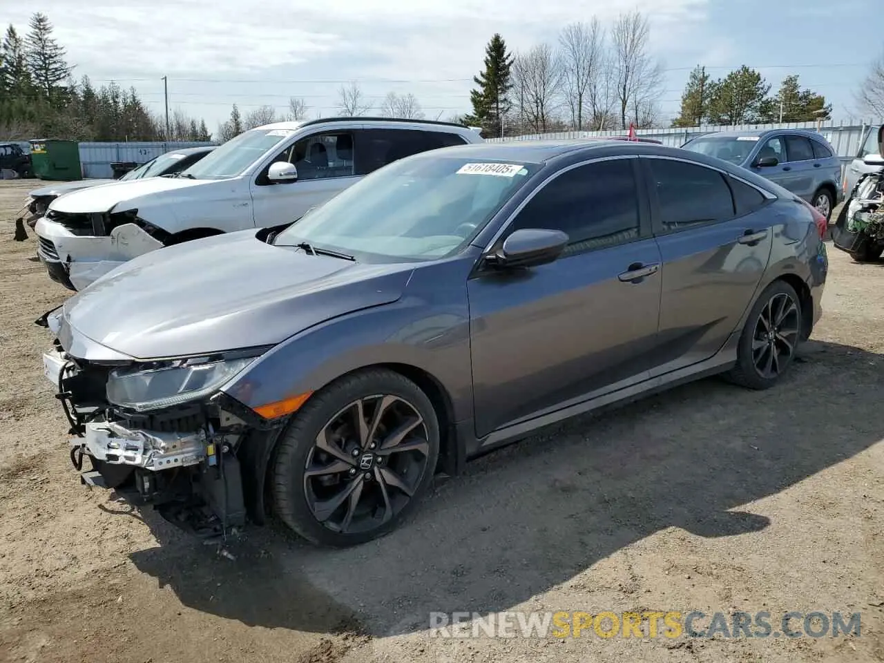 1 Photograph of a damaged car 2HGFC2F86LH022130 HONDA CIVIC 2020