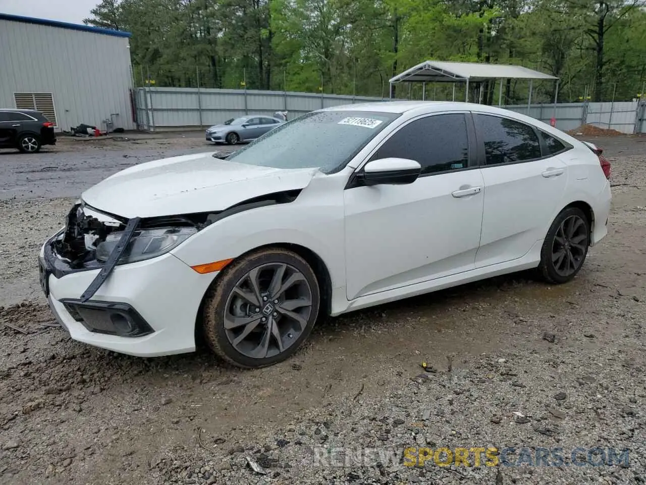 1 Photograph of a damaged car 2HGFC2F86LH532171 HONDA CIVIC 2020
