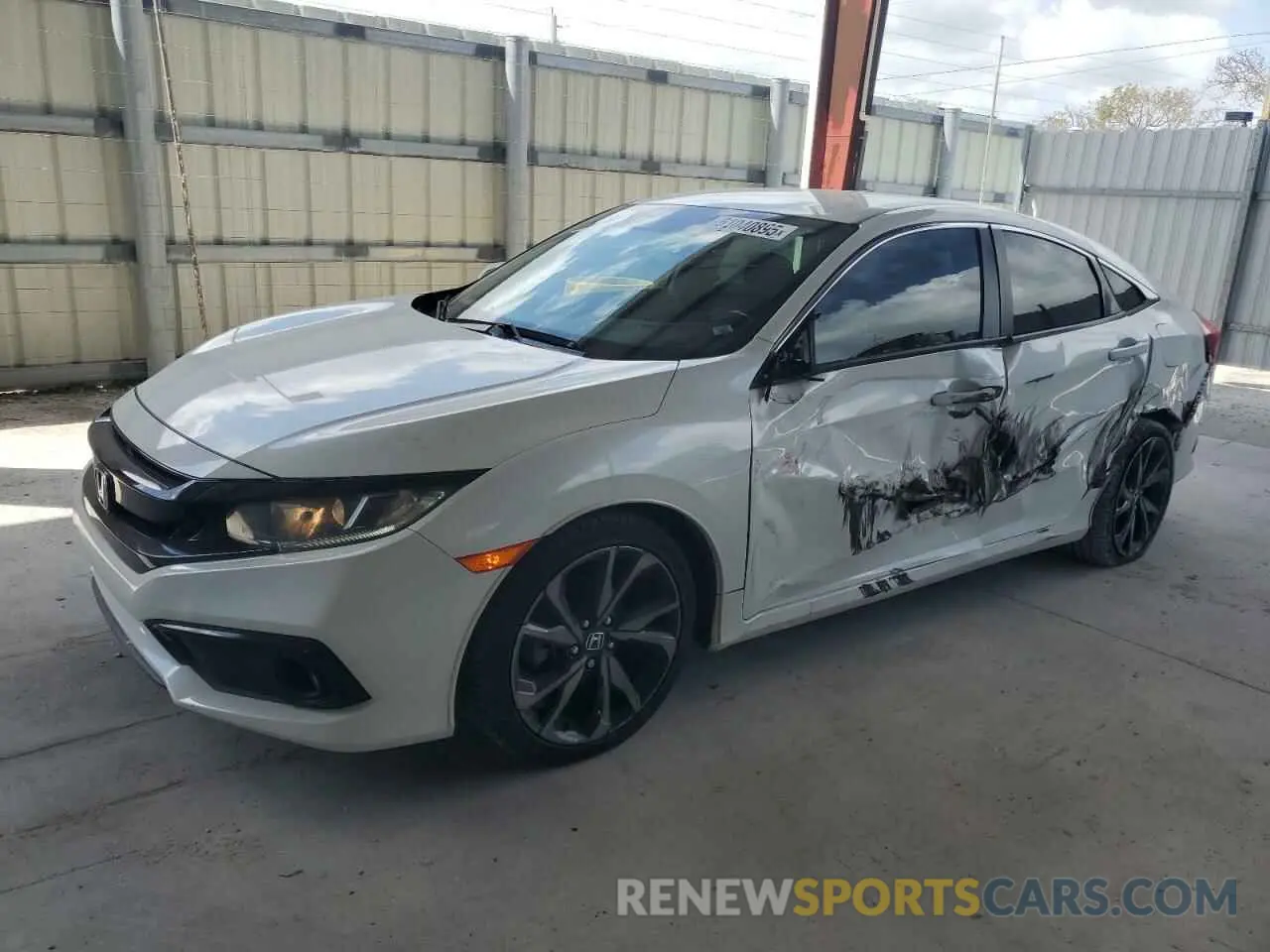 1 Photograph of a damaged car 2HGFC2F86LH533840 HONDA CIVIC 2020