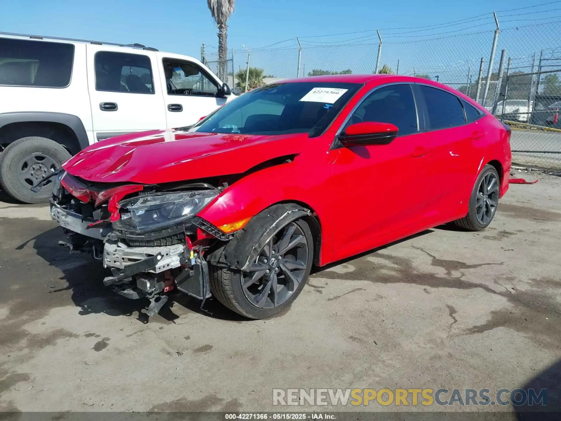 2 Фотография поврежденного автомобиля 2HGFC2F86LH569835 HONDA CIVIC 2020
