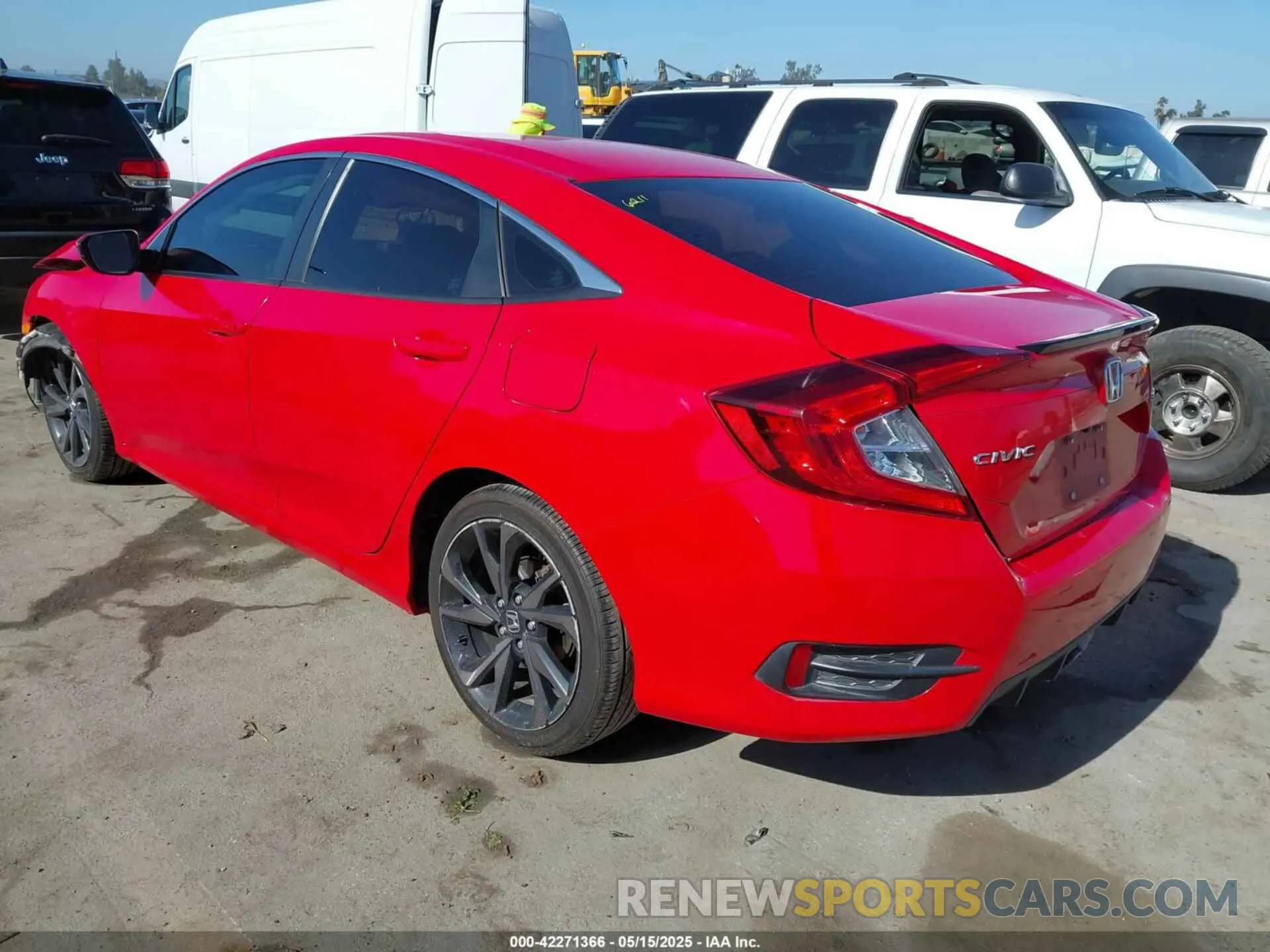 3 Фотография поврежденного автомобиля 2HGFC2F86LH569835 HONDA CIVIC 2020
