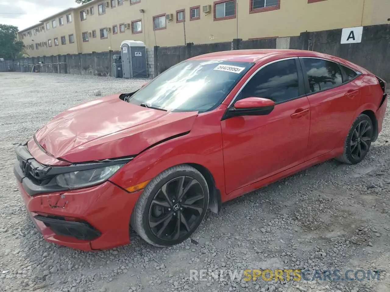 1 Фотография поврежденного автомобиля 2HGFC2F87LH537167 HONDA CIVIC 2020