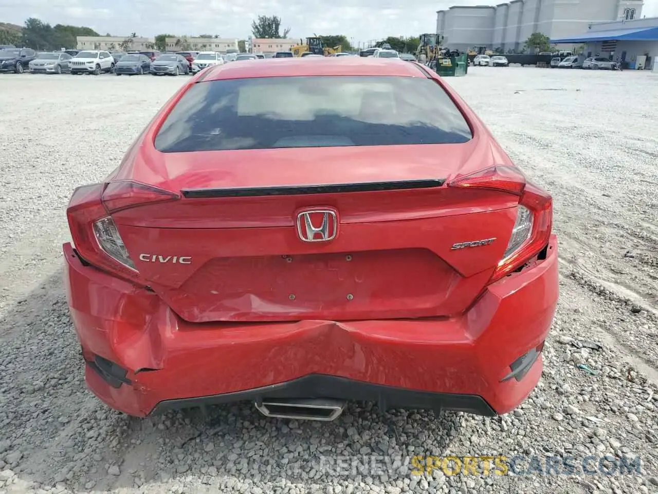 6 Фотография поврежденного автомобиля 2HGFC2F87LH537167 HONDA CIVIC 2020