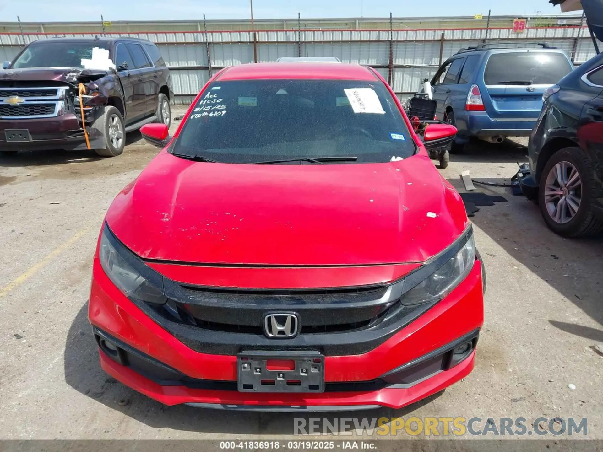 11 Photograph of a damaged car 2HGFC2F87LH586109 HONDA CIVIC 2020