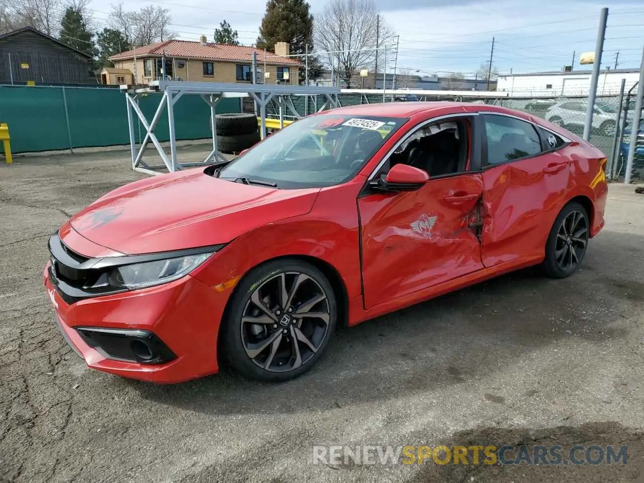 1 Photograph of a damaged car 2HGFC2F88LH588516 HONDA CIVIC 2020