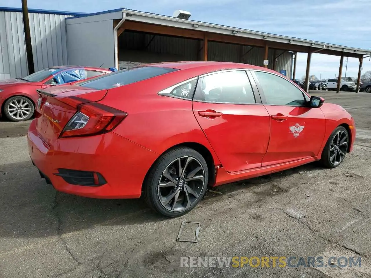 3 Photograph of a damaged car 2HGFC2F88LH588516 HONDA CIVIC 2020
