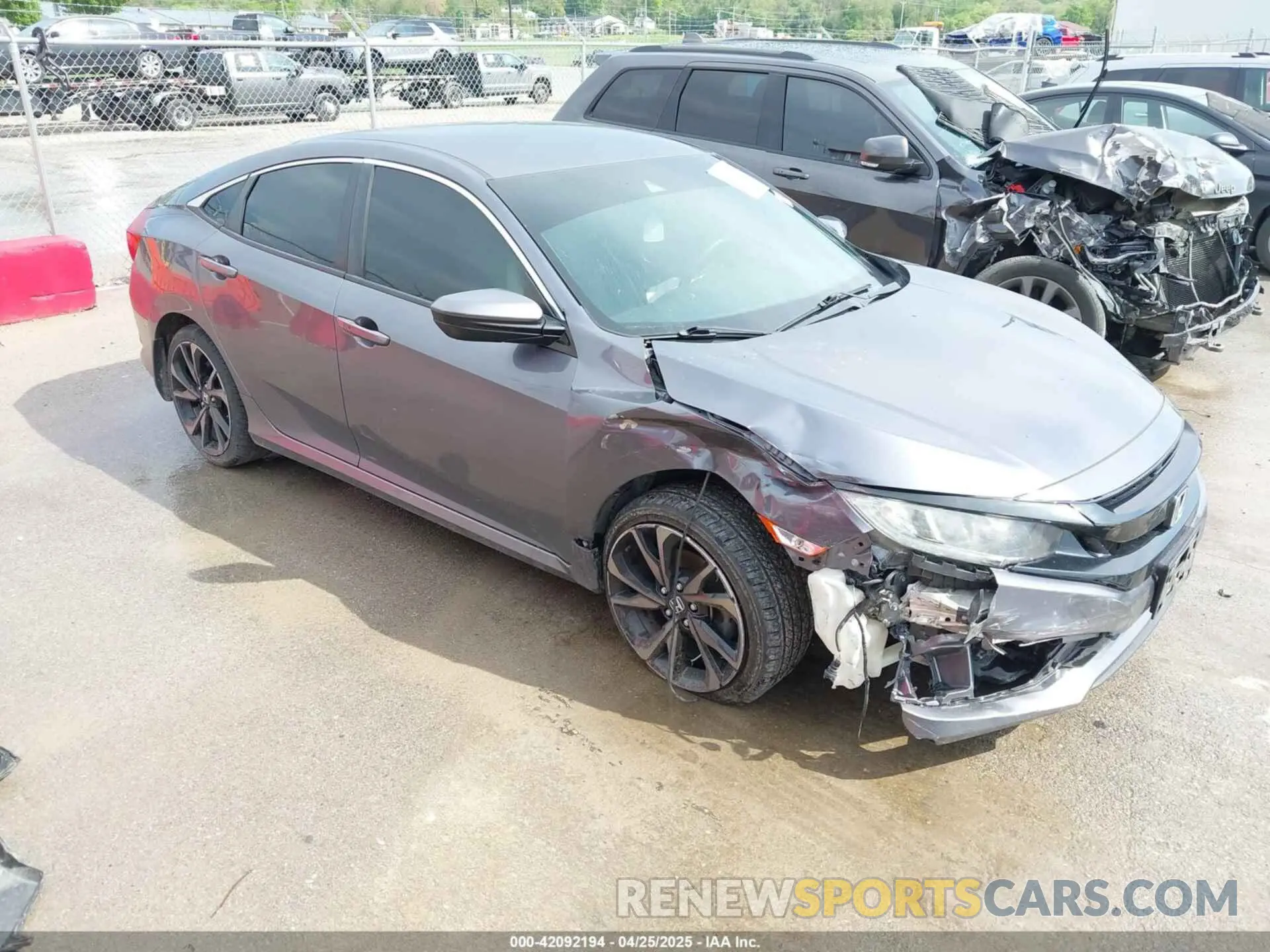 1 Photograph of a damaged car 2HGFC2F89LH531726 HONDA CIVIC 2020